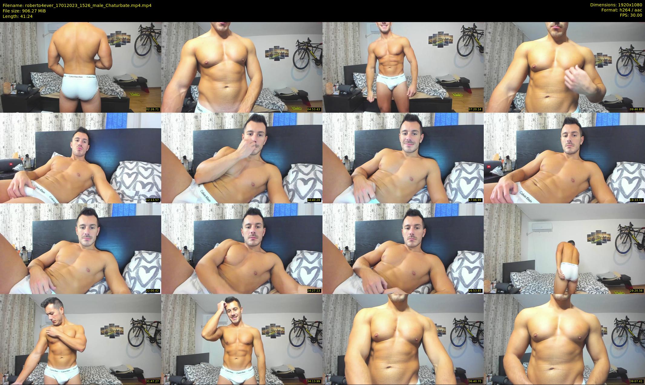 roberto4ever — 42 minute Chaturbate male cam show recording, 1080p, Jan 17, 2023