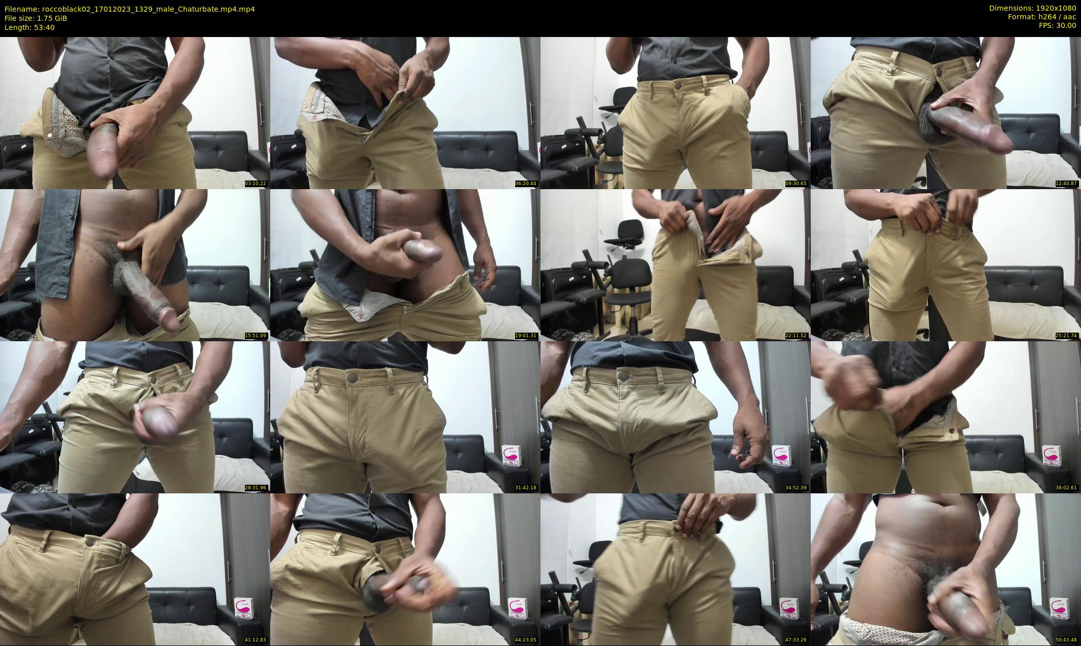 roccoblack02 — 54 minute Chaturbate male cam show recording, 1080p, Jan 17, 2023