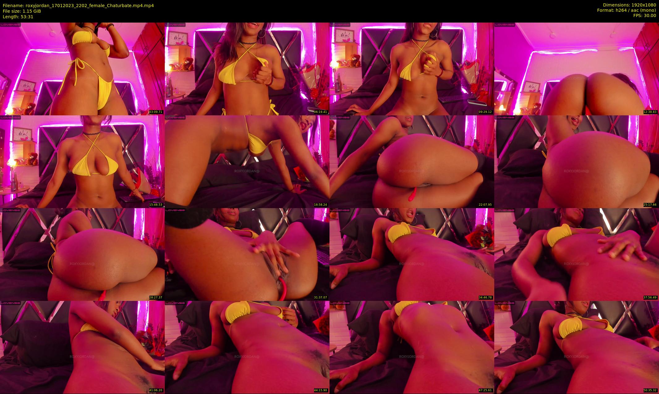 roxyjordan — 54 minute Chaturbate female cam show recording, 1080p, Jan 17, 2023