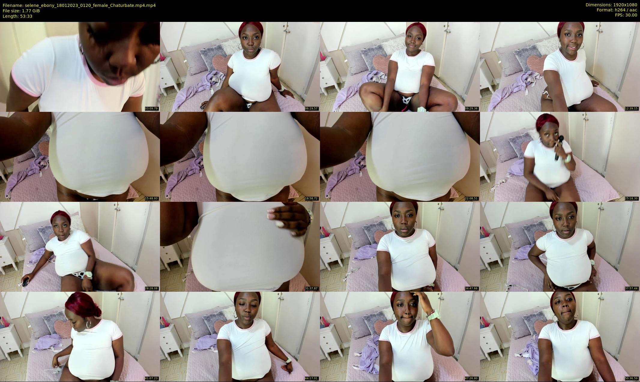 selene_ebony — 54 minute Chaturbate female cam show recording, 1080p, Jan 18, 2023