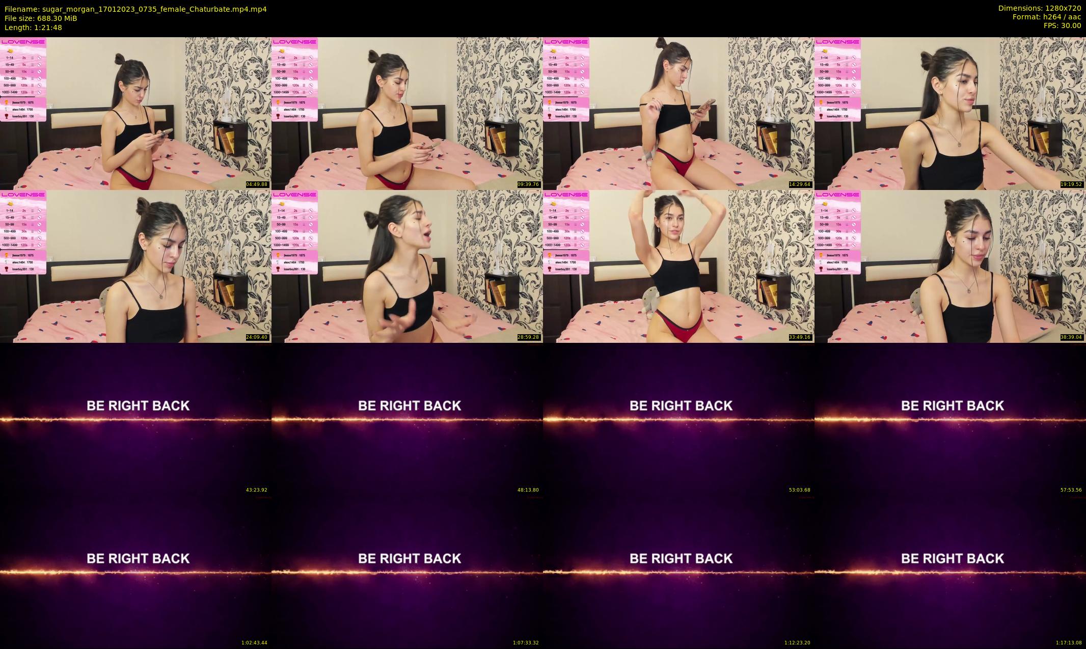 sugar_morgan — 82 minute Chaturbate female cam show recording, 720p, Jan 17, 2023