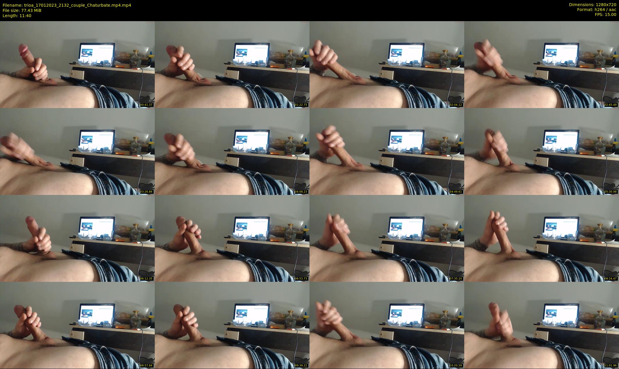 trioa — 12 minute Chaturbate couple cam show recording, 720p, Jan 17, 2023