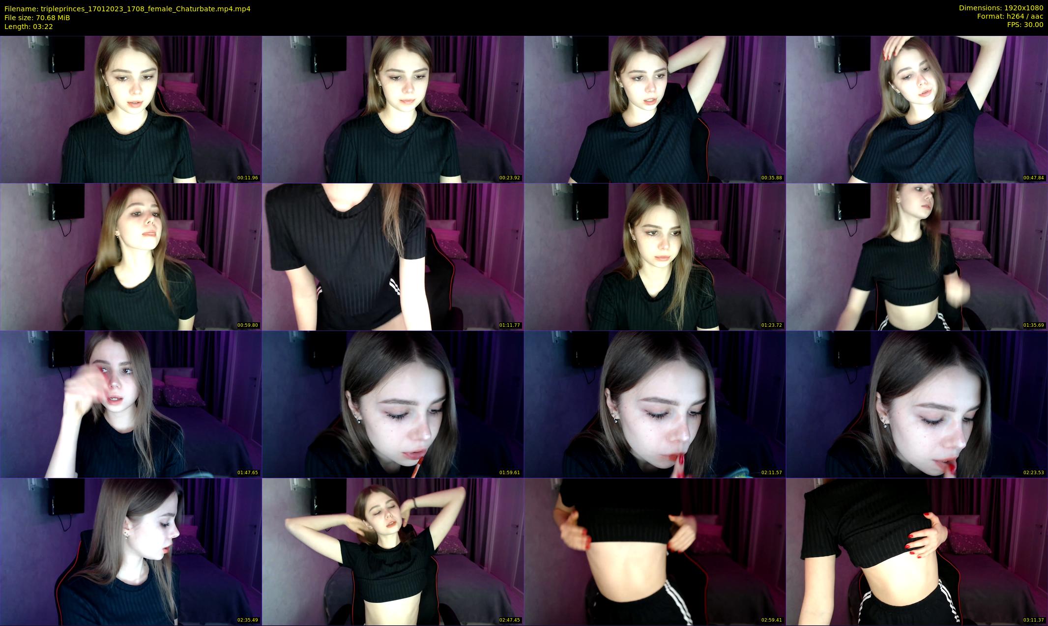 tripleprinces — 4 minute Chaturbate female cam show recording, 1080p, Jan 17, 2023