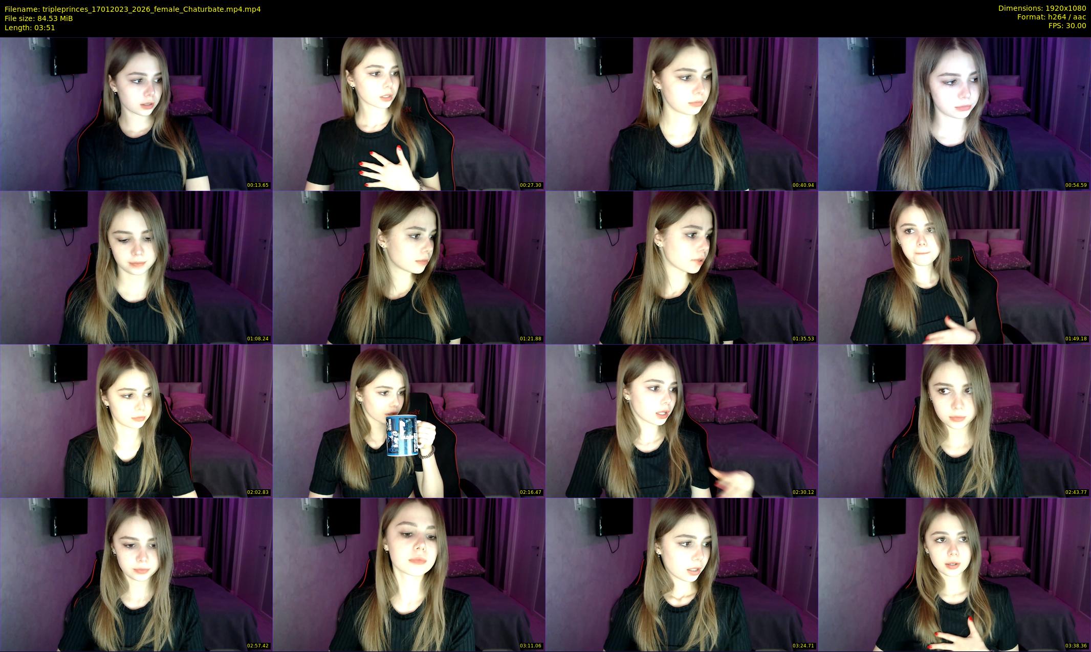 tripleprinces — 4 minute Chaturbate female cam show recording, 1080p, Jan 17, 2023