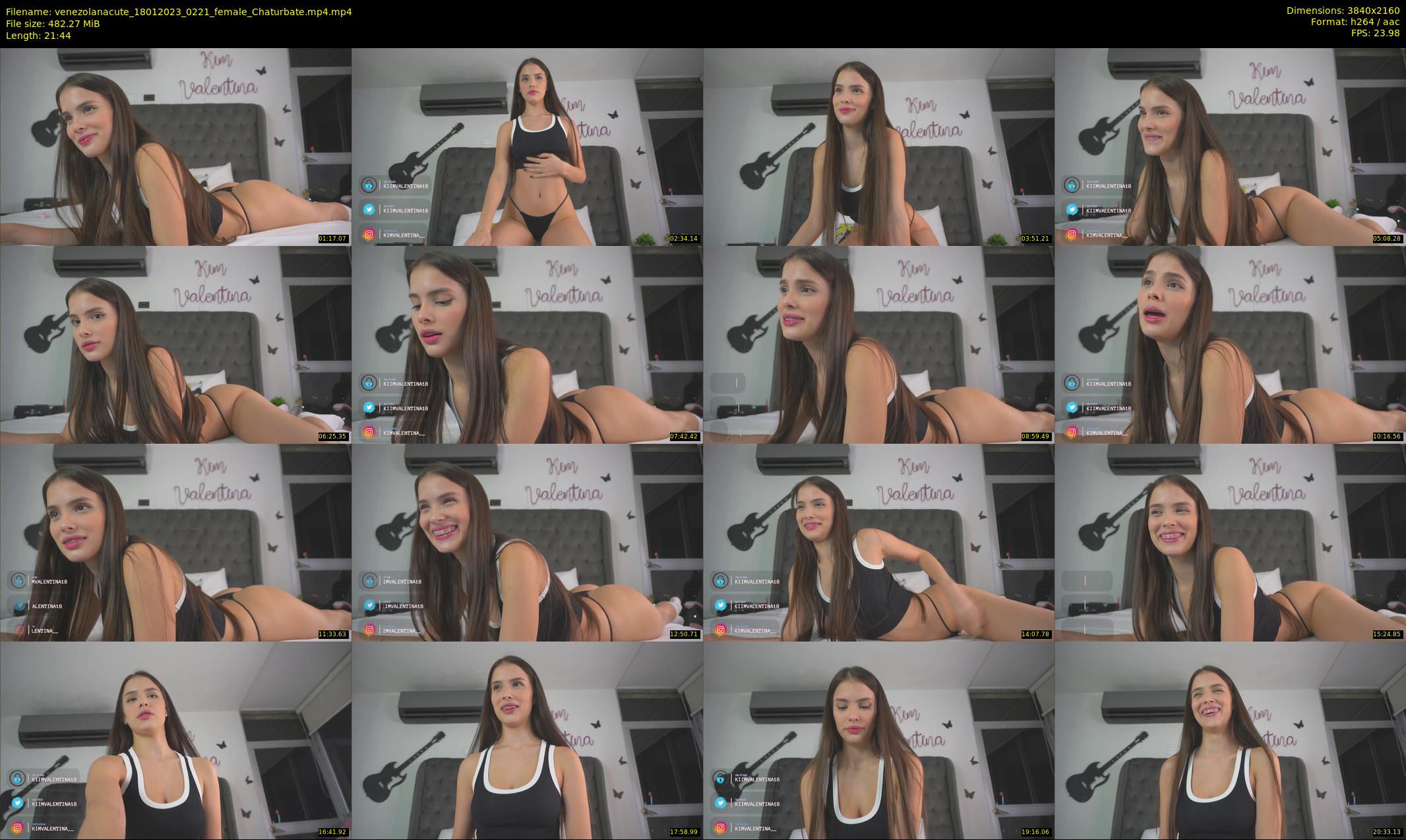 venezolanacute — 22 minute Chaturbate female cam show recording, 4K, Jan 18, 2023