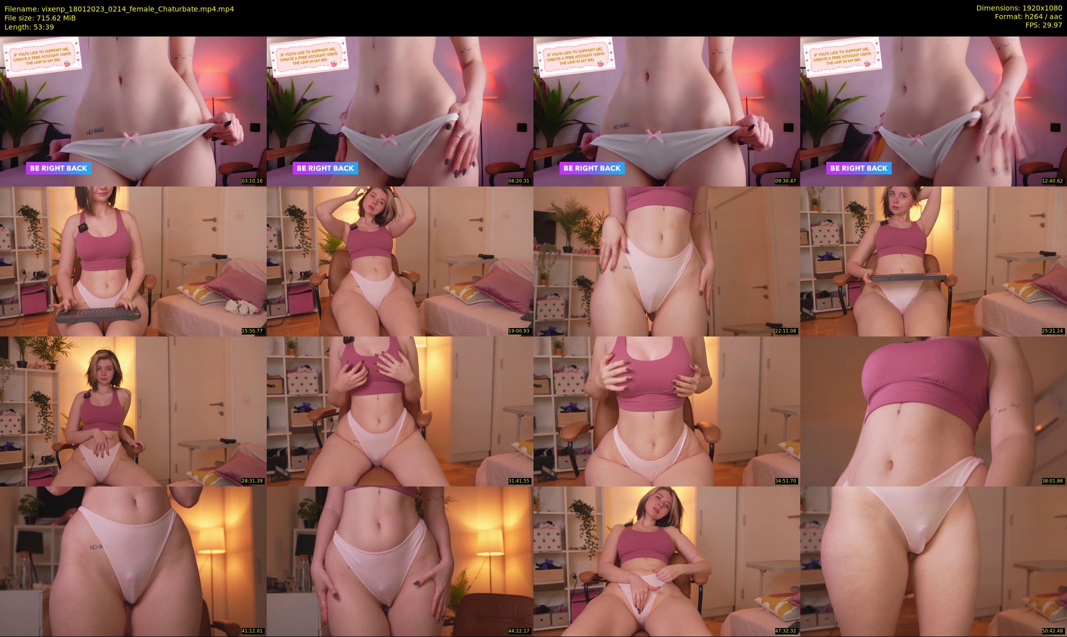vixenp — 54 minute Chaturbate female cam show recording, 1080p, Jan 18, 2023