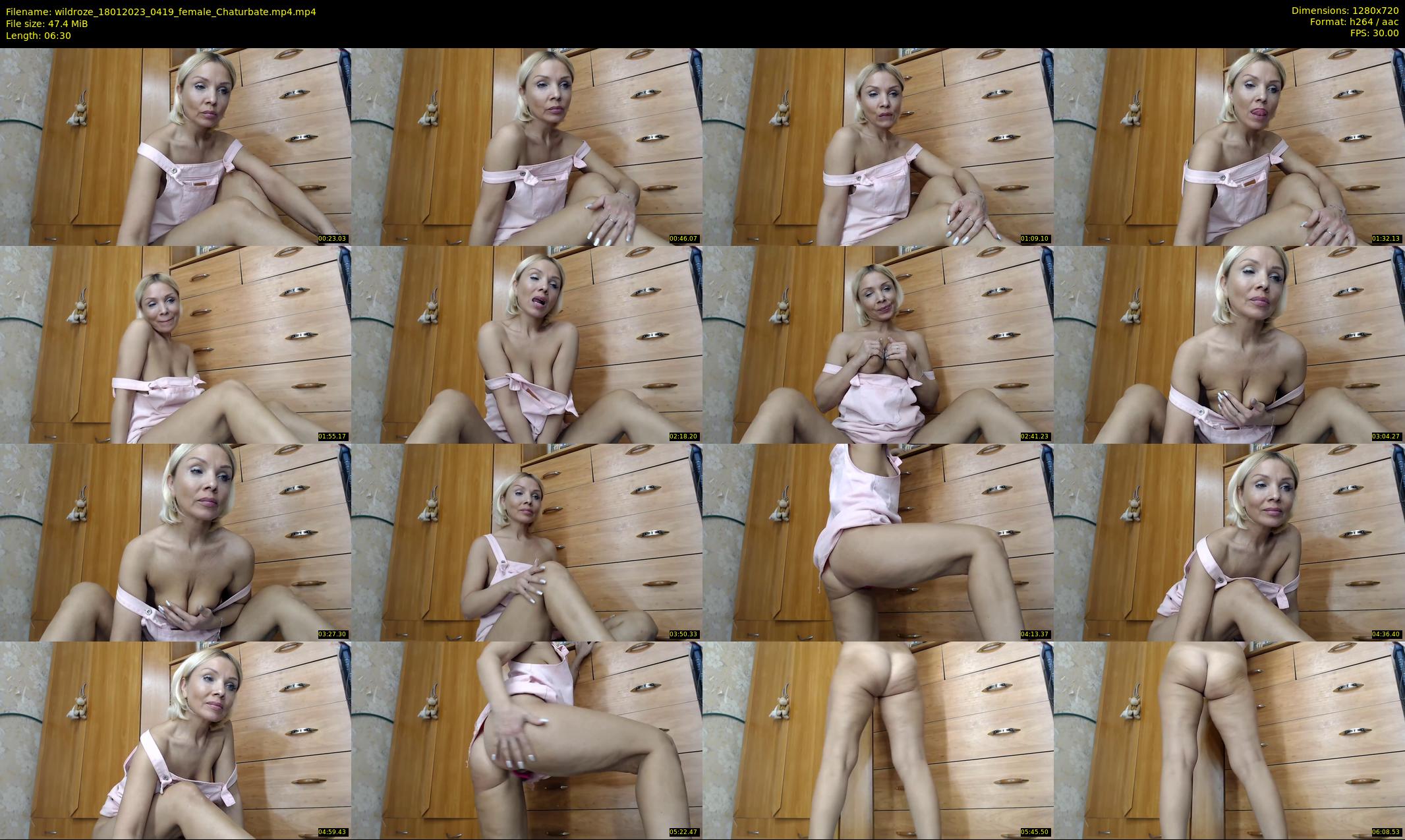 wildroze — 7 minute Chaturbate female cam show recording, 720p, Jan 18, 2023
