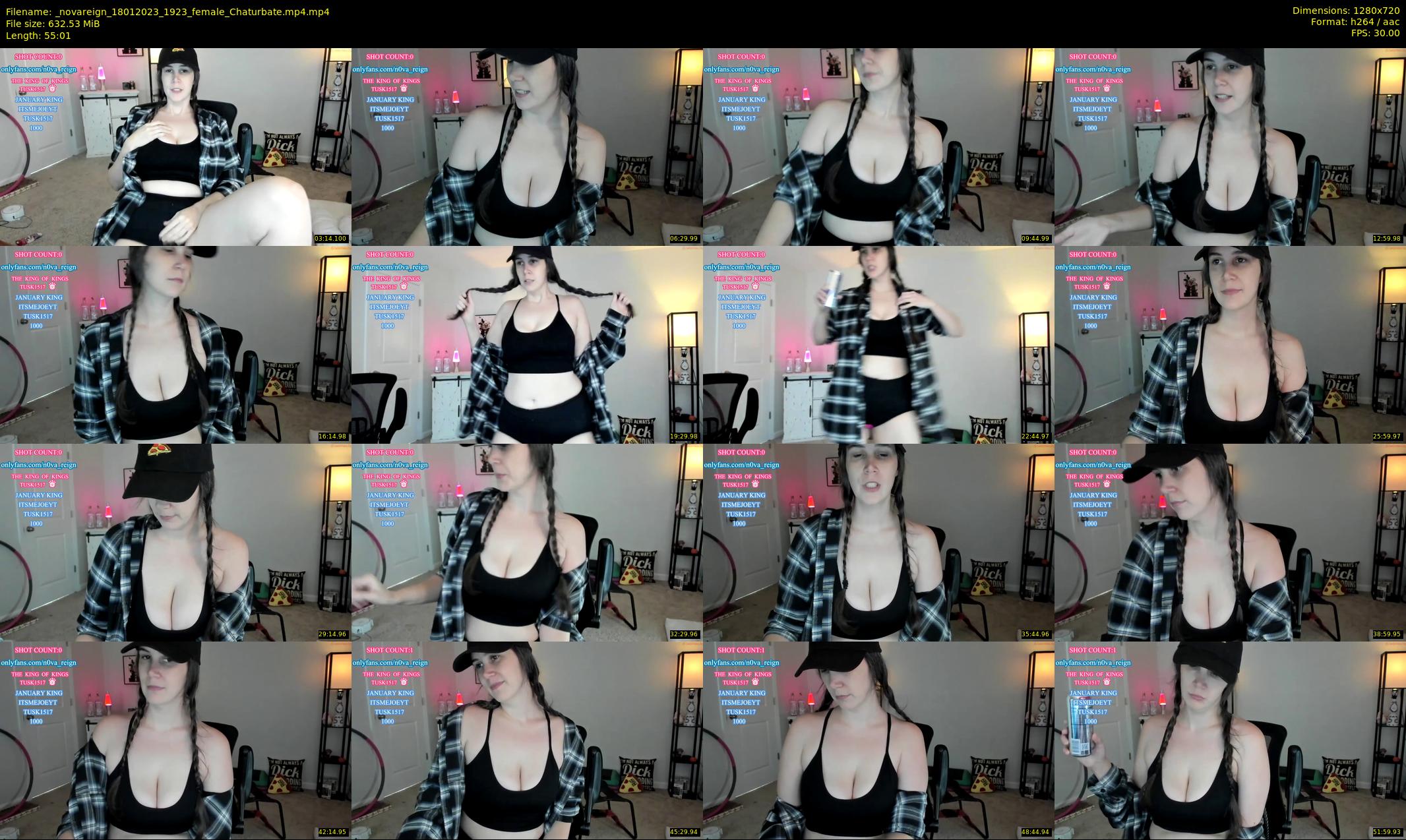 _novareign — 56 minute Chaturbate female cam show recording, 720p, Jan 18, 2023