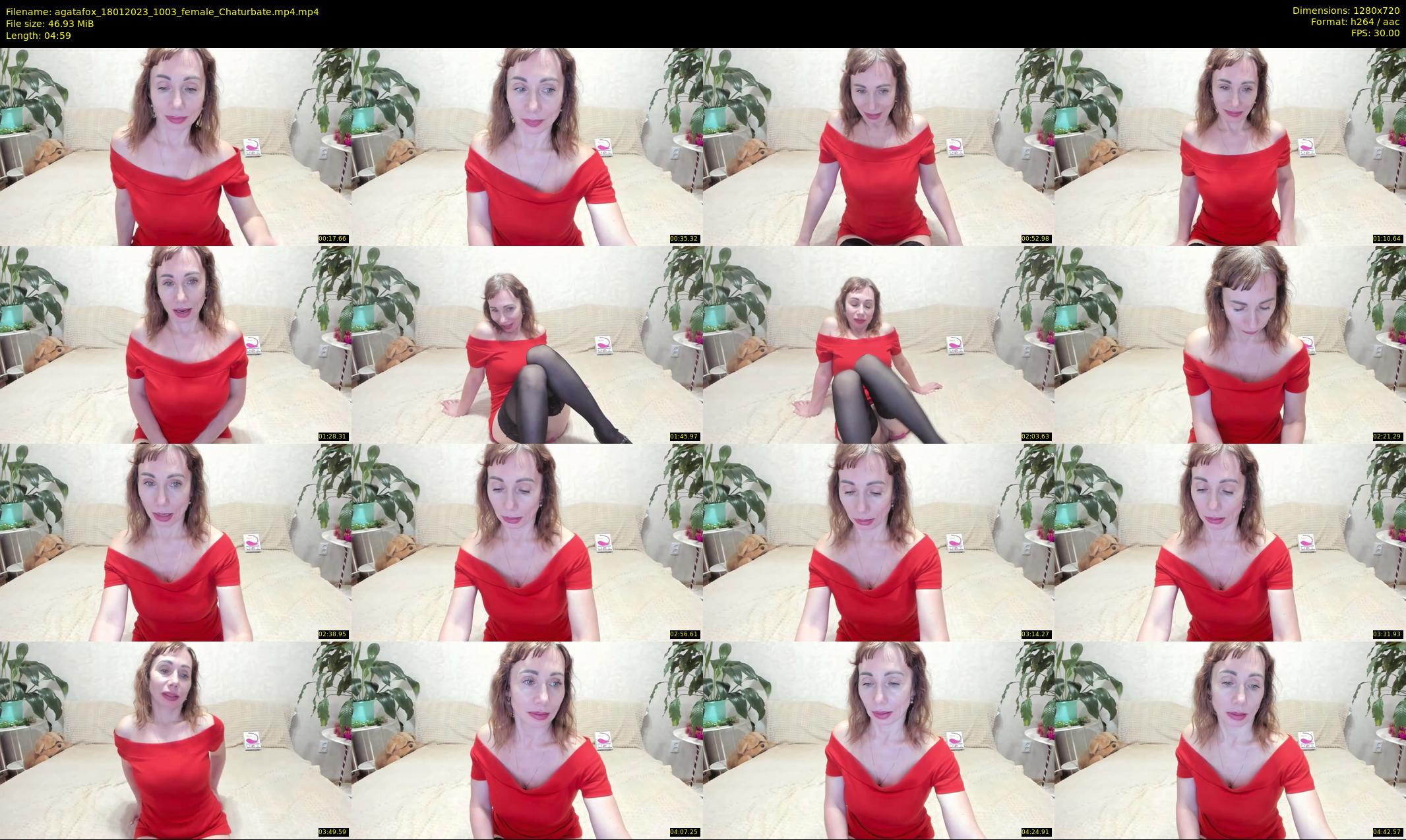 agatafox — 5 minute Chaturbate female cam show recording, 720p, Jan 18, 2023