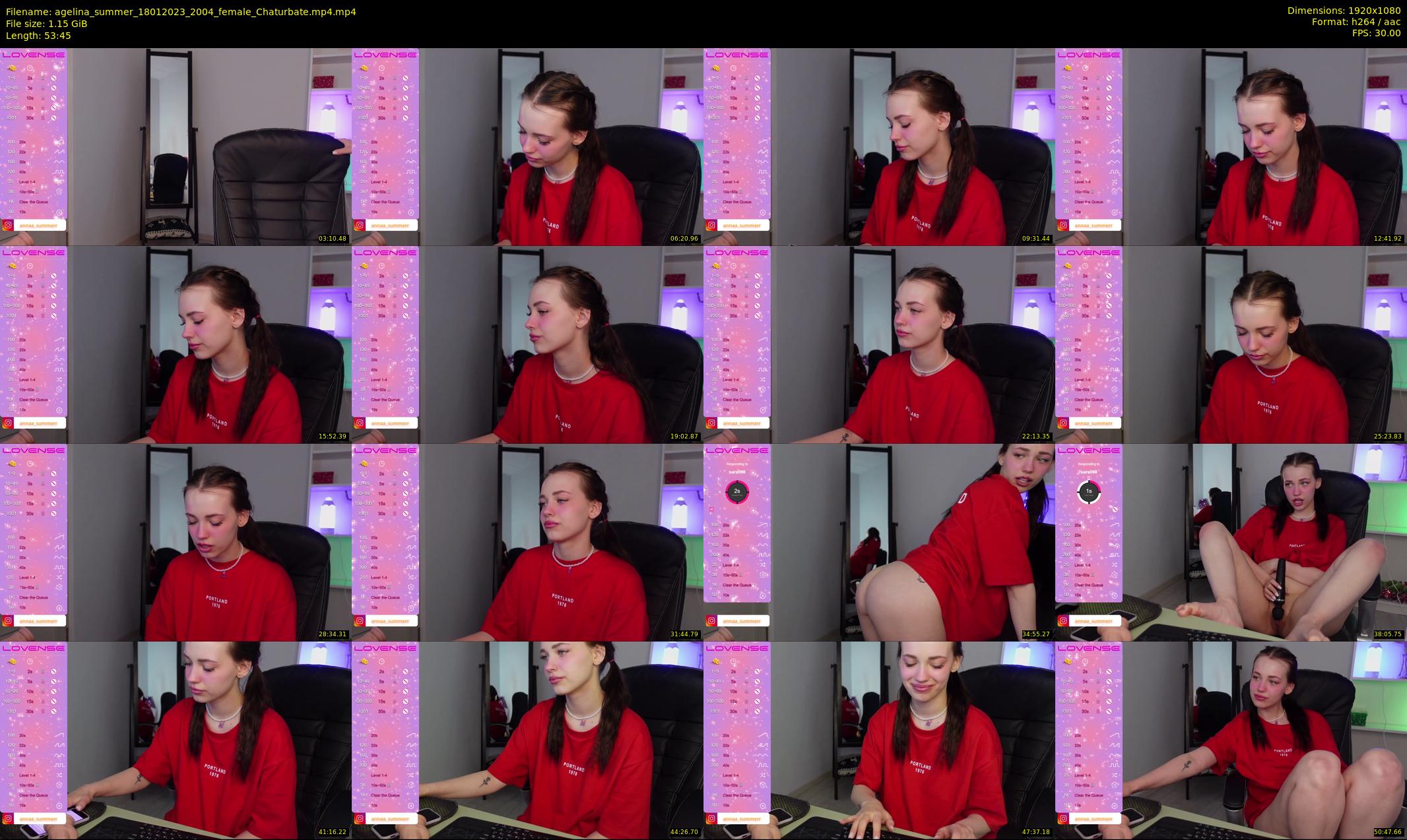 agelina_summer — 54 minute Chaturbate female cam show recording, 1080p, Jan 18, 2023