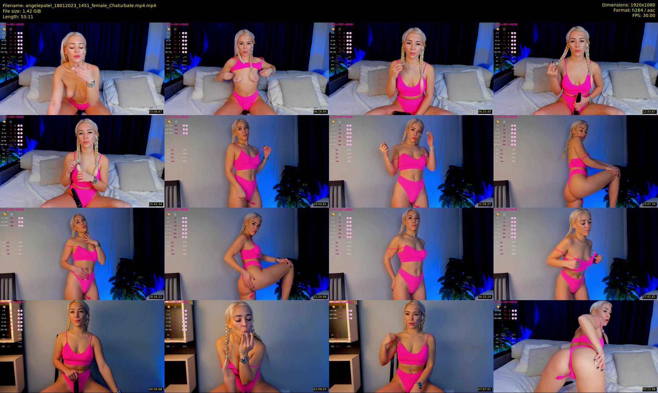 angelepatel — 54 minute Chaturbate female cam show recording, 1080p, Jan 18, 2023