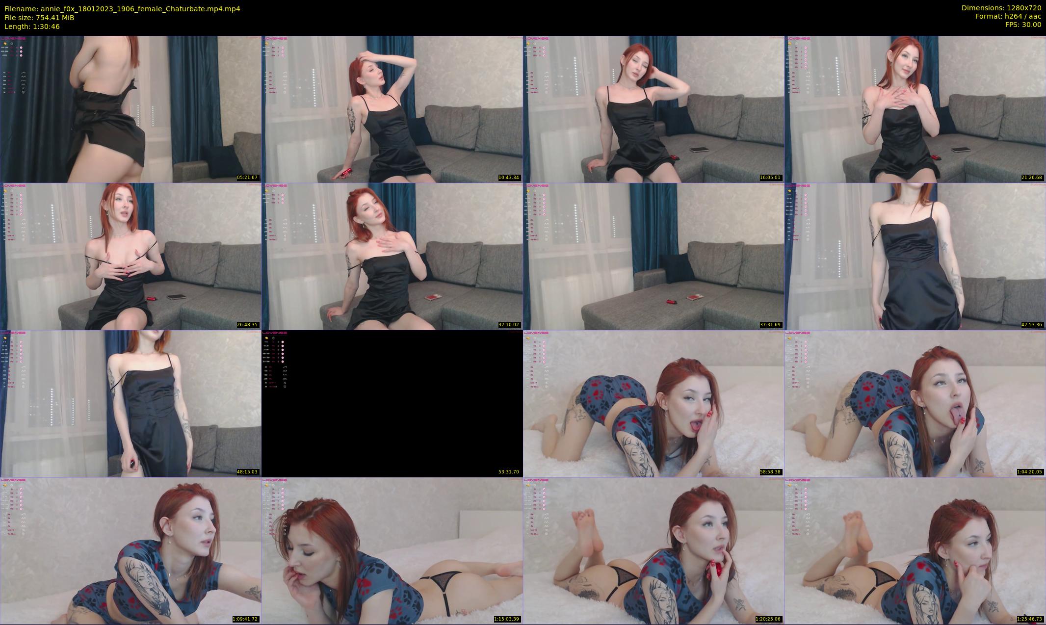 annie_f0x — 91 minute Chaturbate female cam show recording, 720p, Jan 18, 2023
