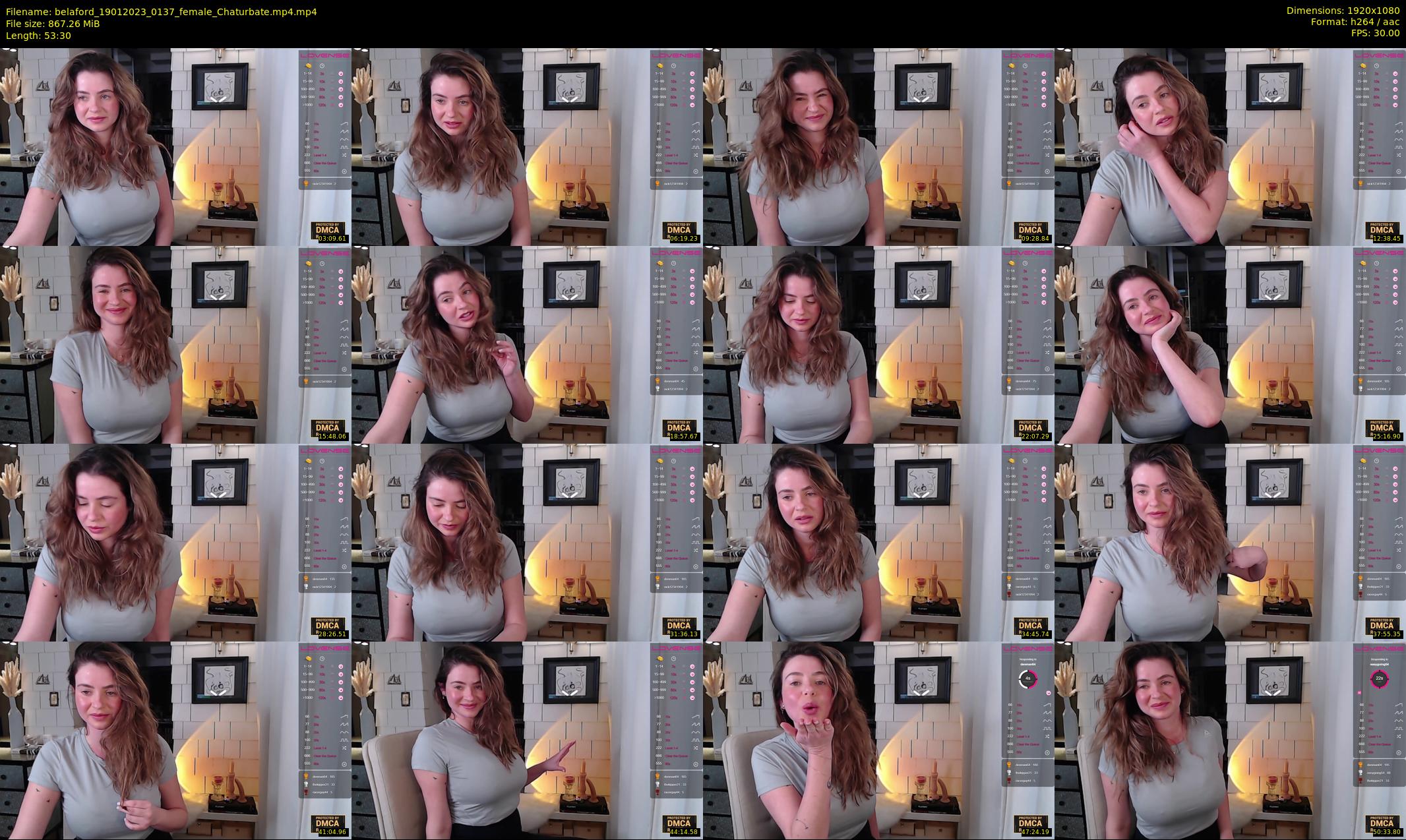 belaford — 54 minute Chaturbate female cam show recording, 1080p, Jan 19, 2023