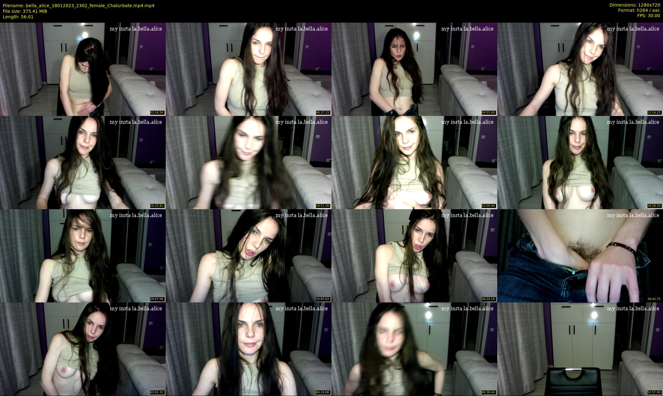 bella_alice — 57 minute Chaturbate female cam show recording, 720p, Jan 18, 2023