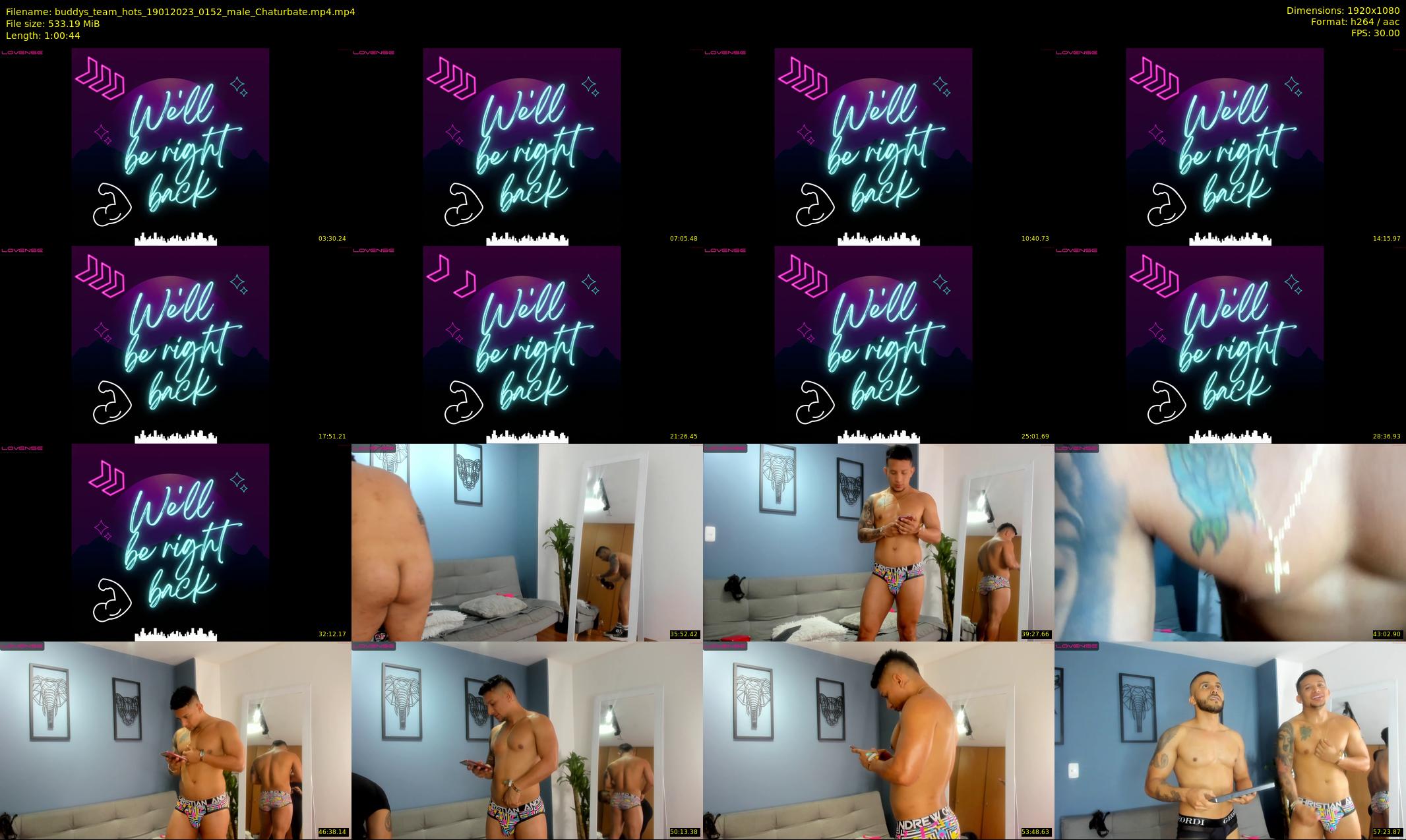 buddys_team_hots — 61 minute Chaturbate couple cam show recording, 1080p, Jan 19, 2023