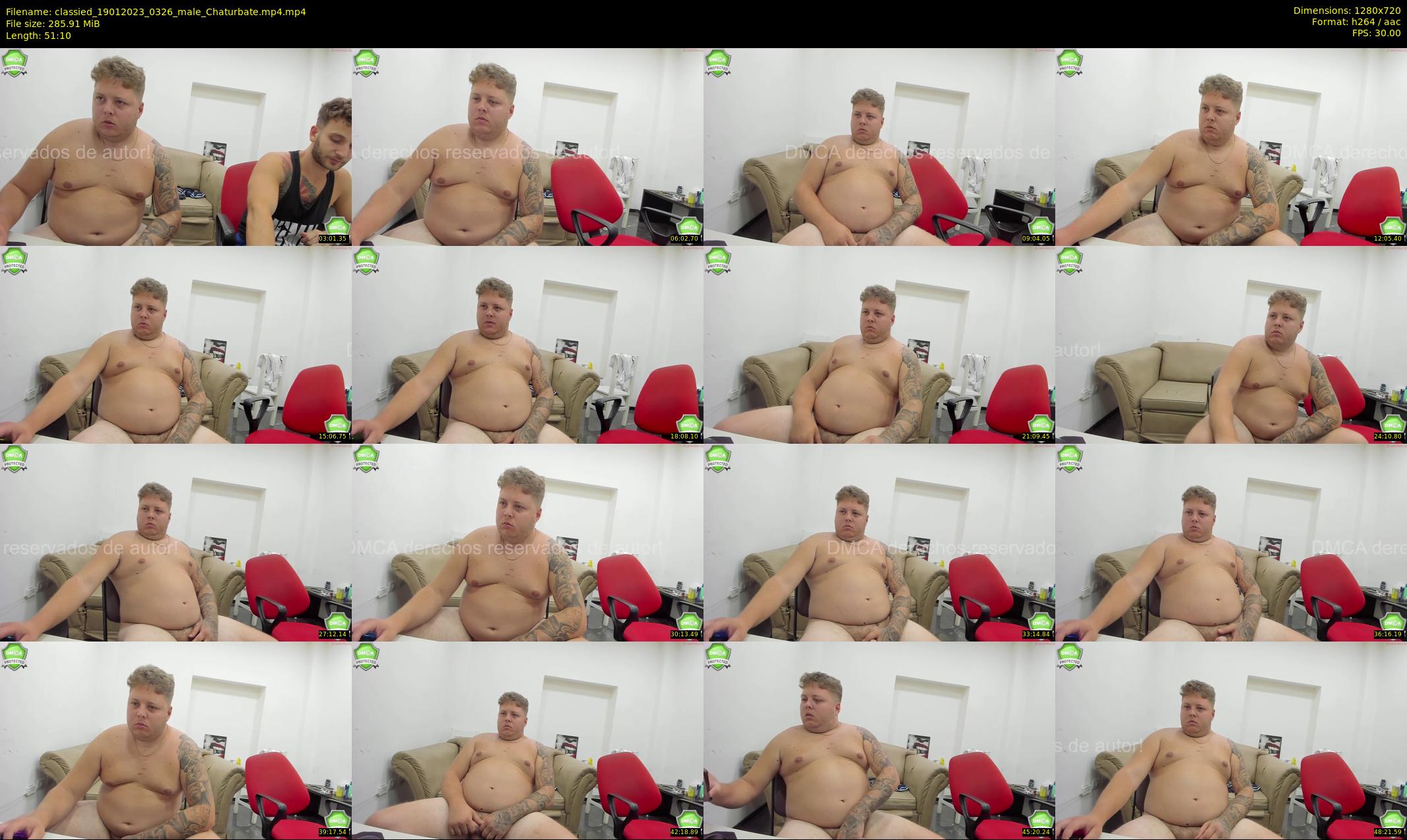 classied — 52 minute Chaturbate male cam show recording, 720p, Jan 19, 2023