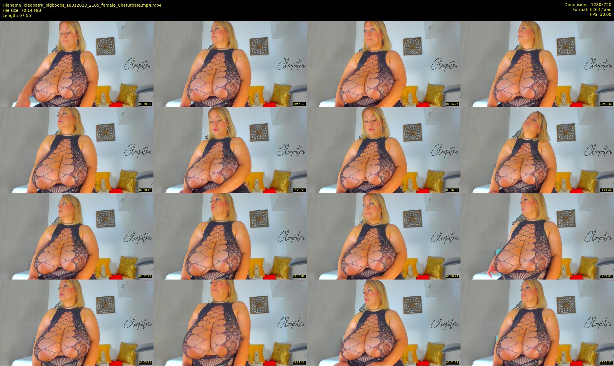 cleopatra_bigboobs — 8 minute Chaturbate female cam show recording, 720p, Jan 18, 2023