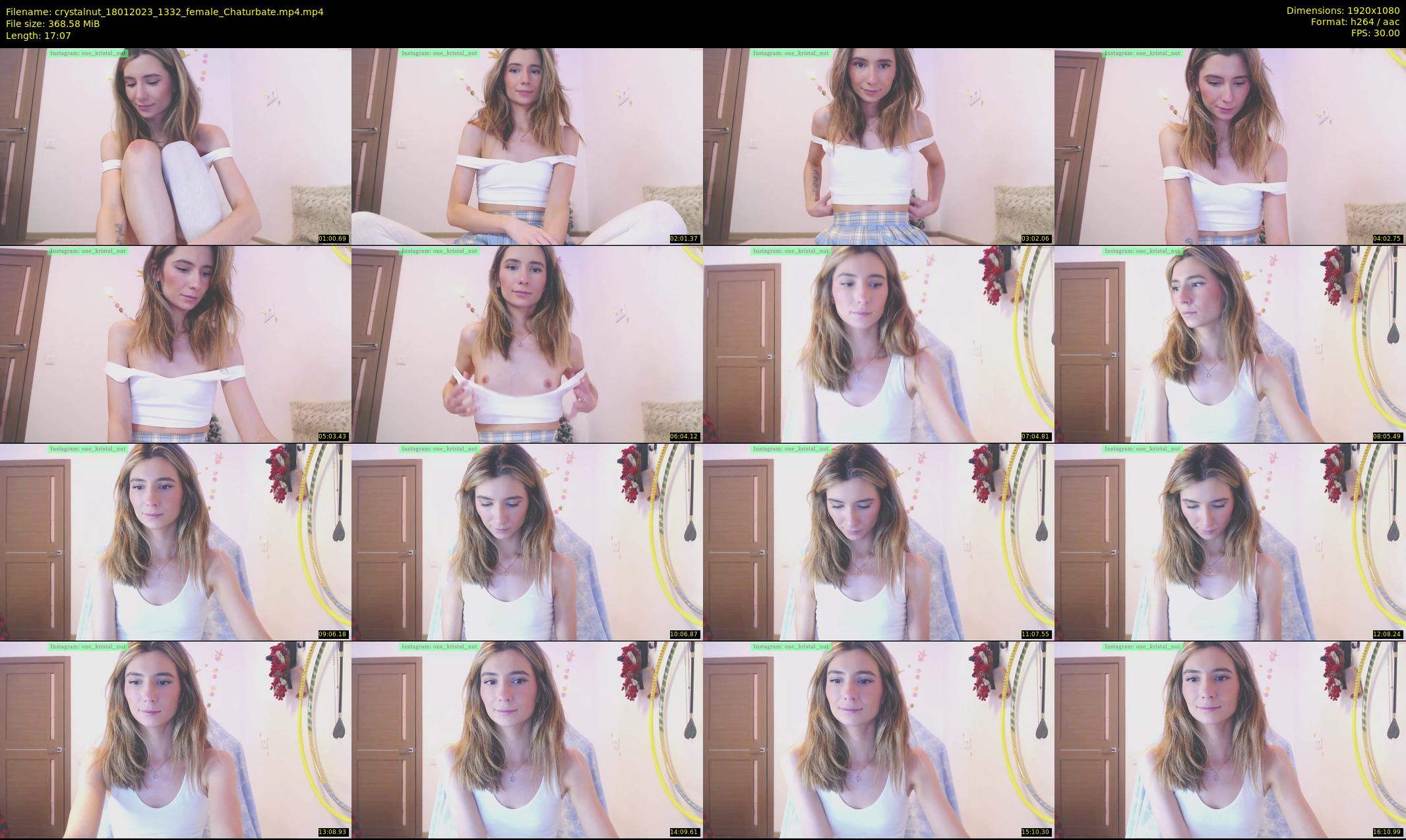 crystalnut — 18 minute Chaturbate female cam show recording, 1080p, Jan 18, 2023