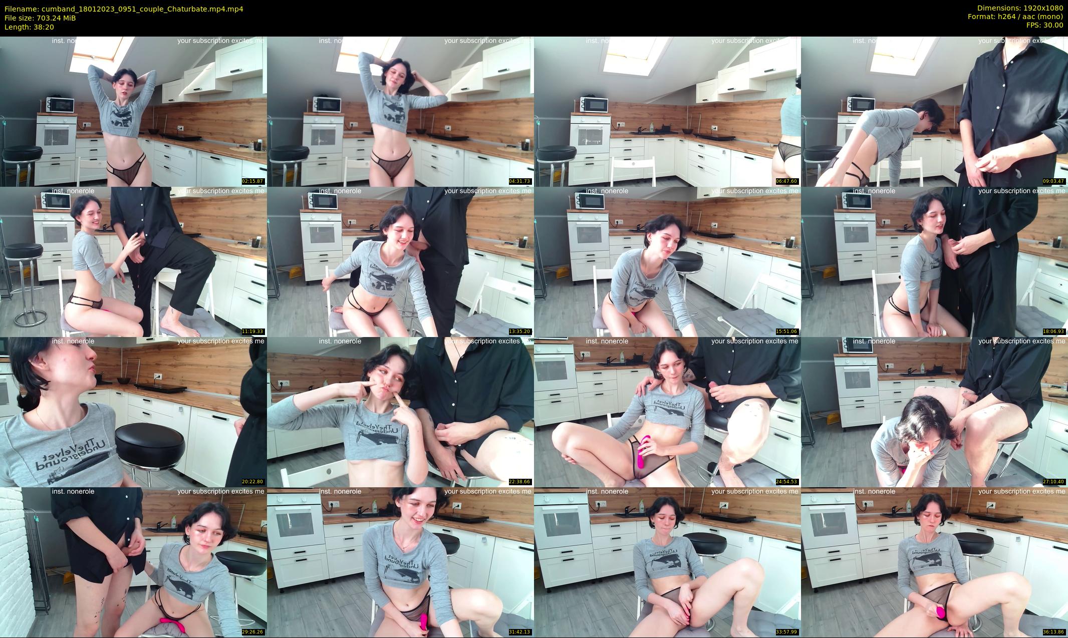 cumband — 39 minute Chaturbate couple cam show recording, 1080p, Jan 18, 2023