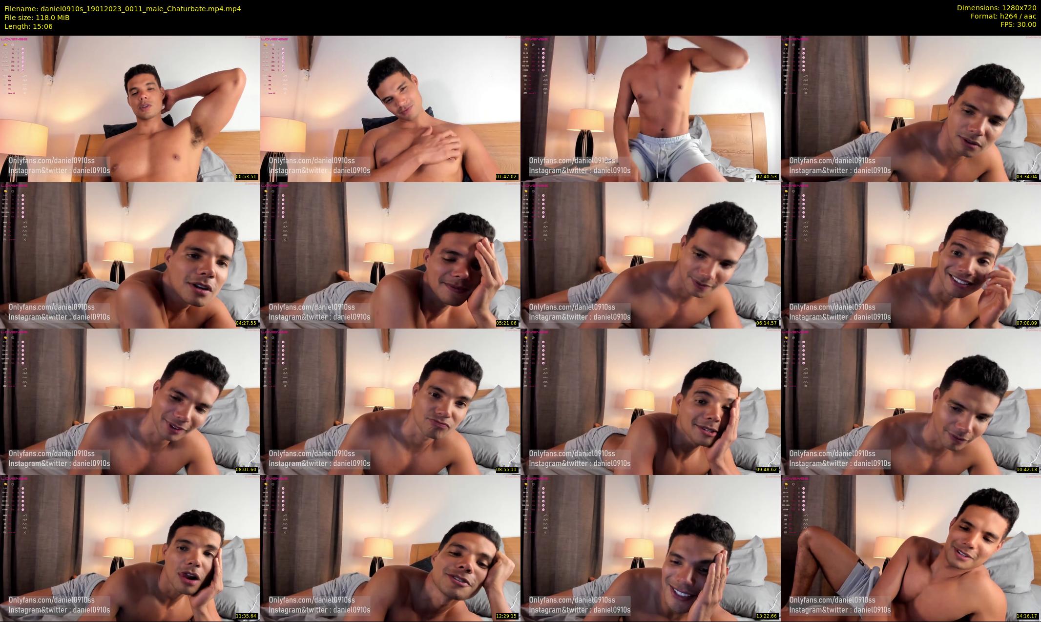 daniel0910s — 16 minute Chaturbate male cam show recording, 720p, Jan 19, 2023