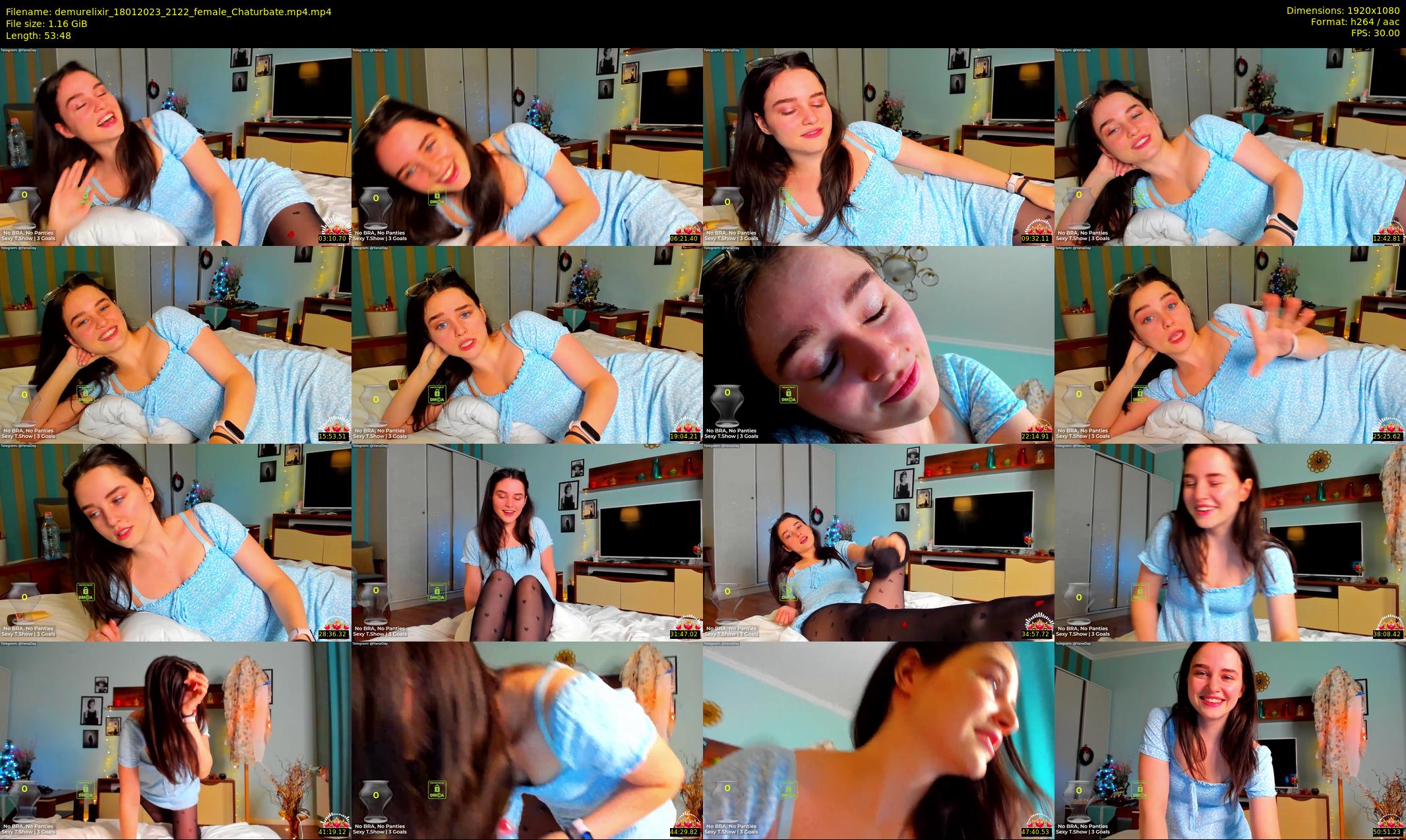 demurelixir — 54 minute Chaturbate female cam show recording, 1080p, Jan 18, 2023