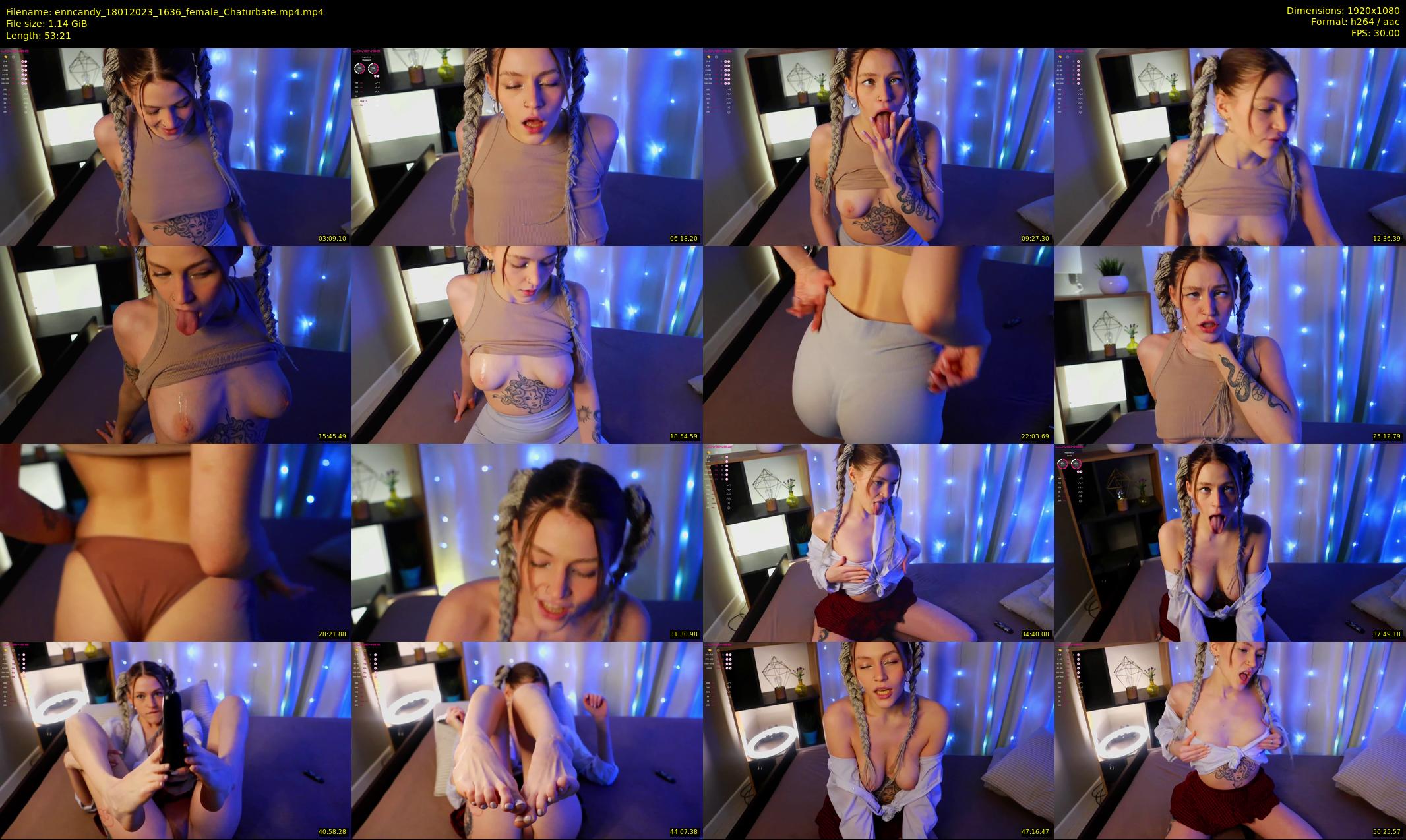 enncandy — 54 minute Chaturbate female cam show recording, 1080p, Jan 18, 2023