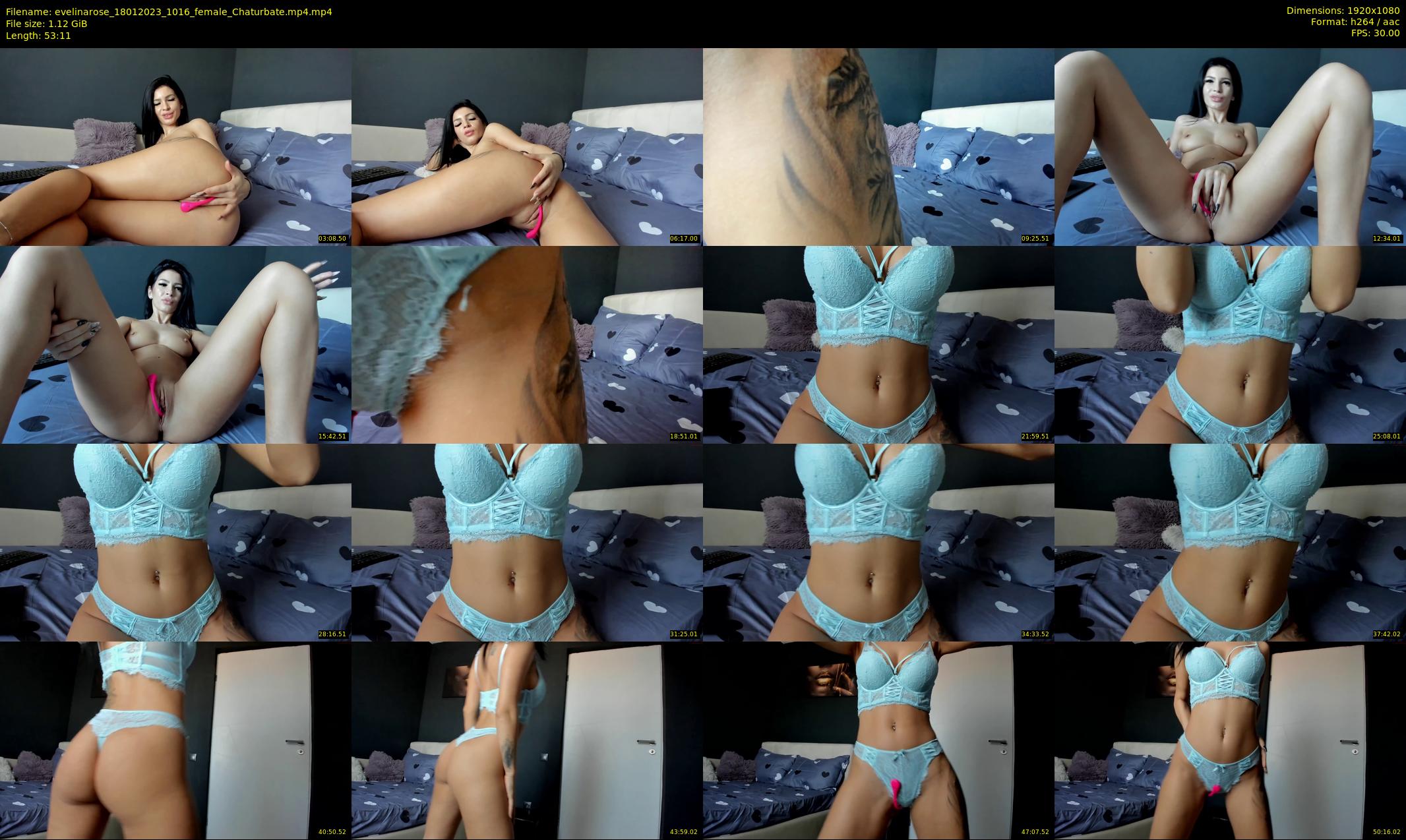 evelinarose — 54 minute Chaturbate female cam show recording, 1080p, Jan 18, 2023