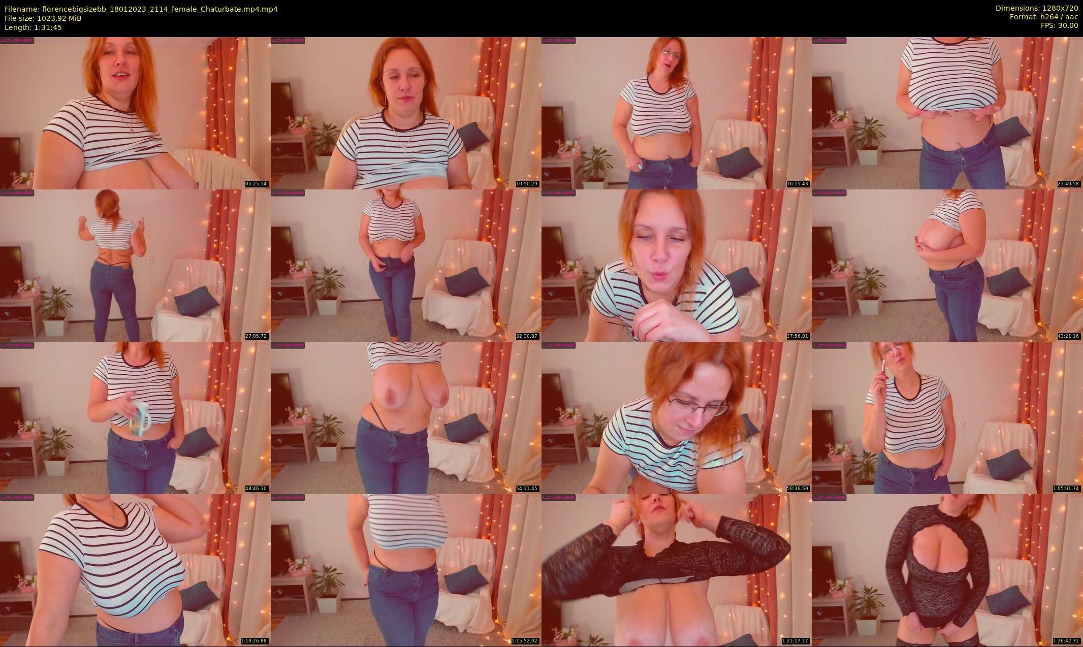 florencebigsizebb — 92 minute Chaturbate female cam show recording, 720p, Jan 18, 2023