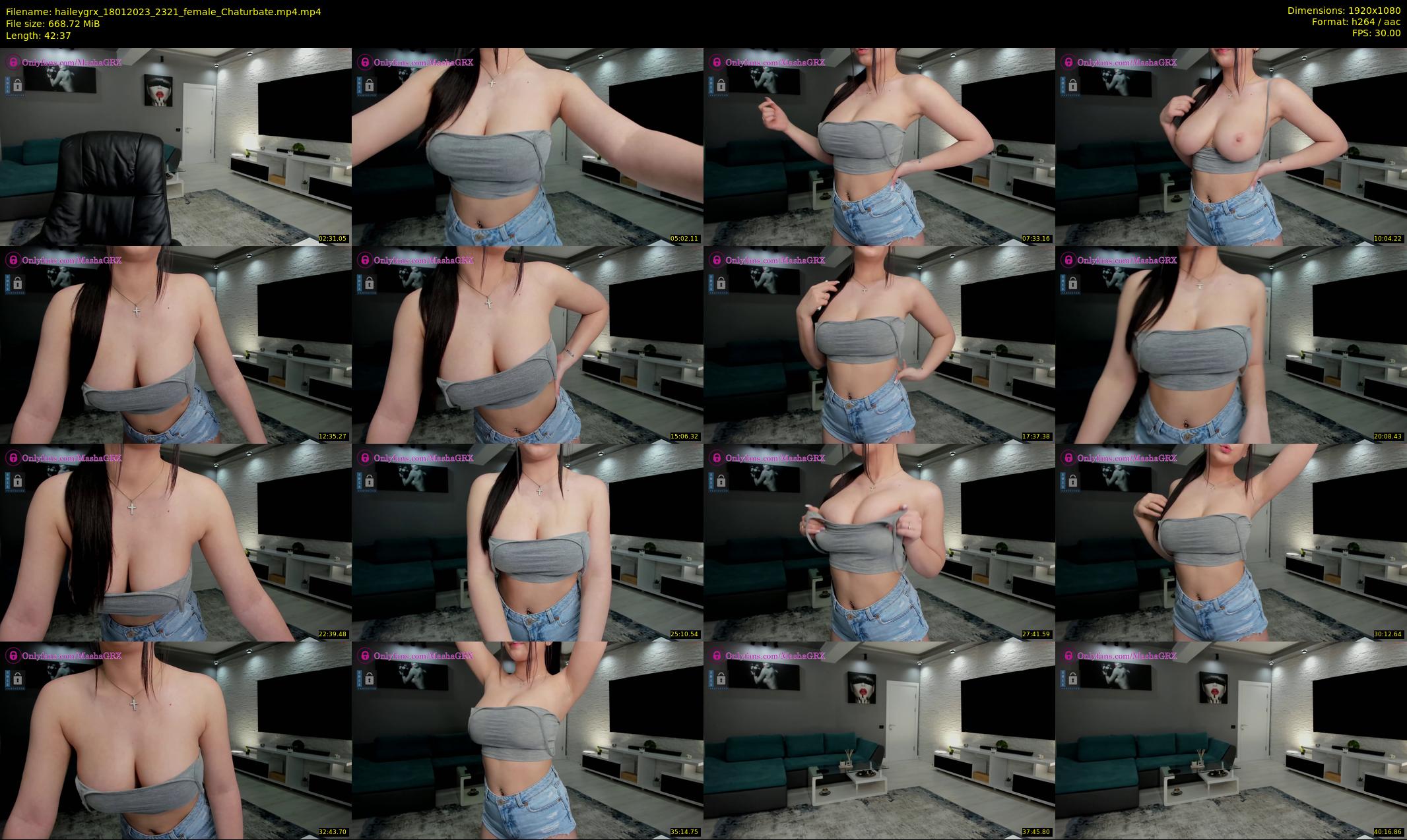 haileygrx — 43 minute Chaturbate female cam show recording, 1080p, Jan 18, 2023
