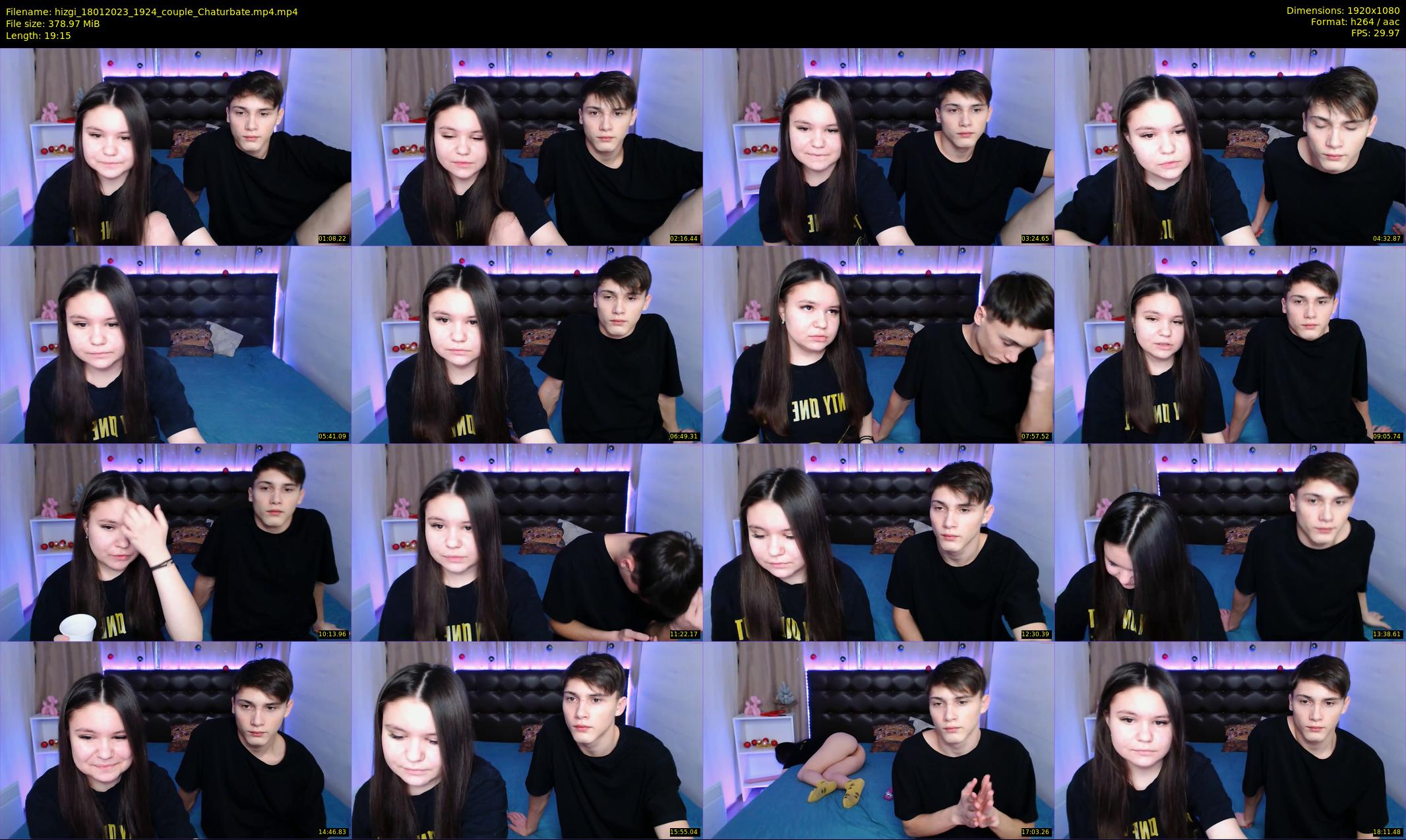 hizgi — 20 minute Chaturbate couple cam show recording, 1080p, Jan 18, 2023
