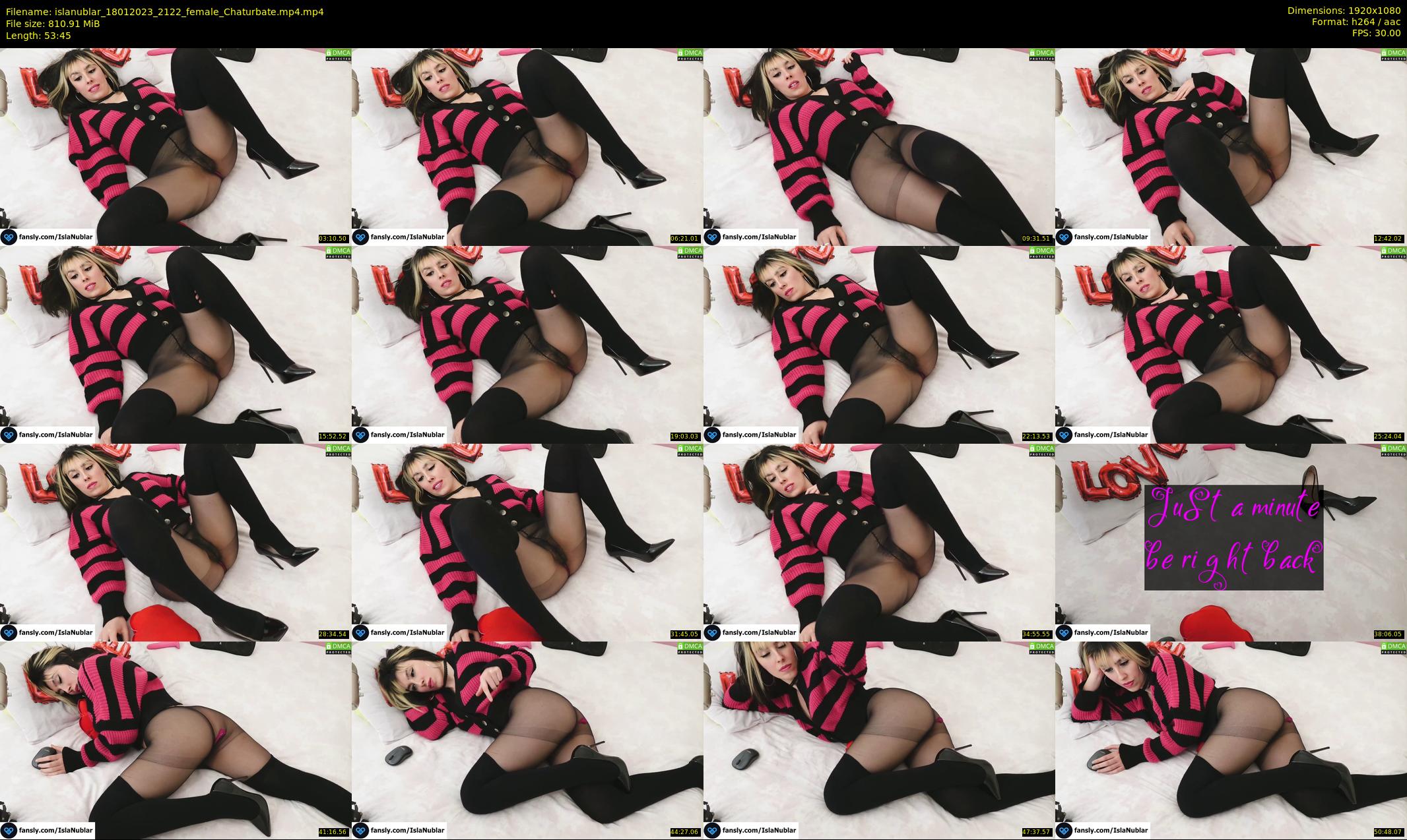 islanublar — 54 minute Chaturbate female cam show recording, 1080p, Jan 18, 2023