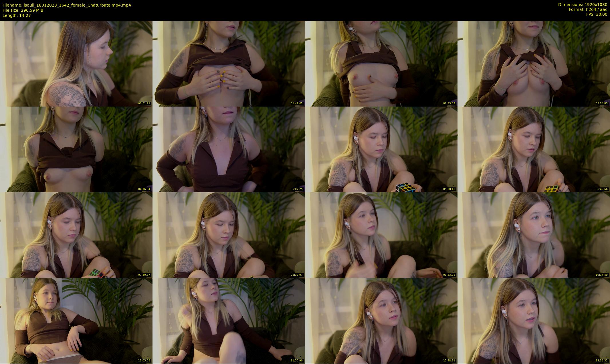 isoull — 15 minute Chaturbate female cam show recording, 1080p, Jan 18, 2023