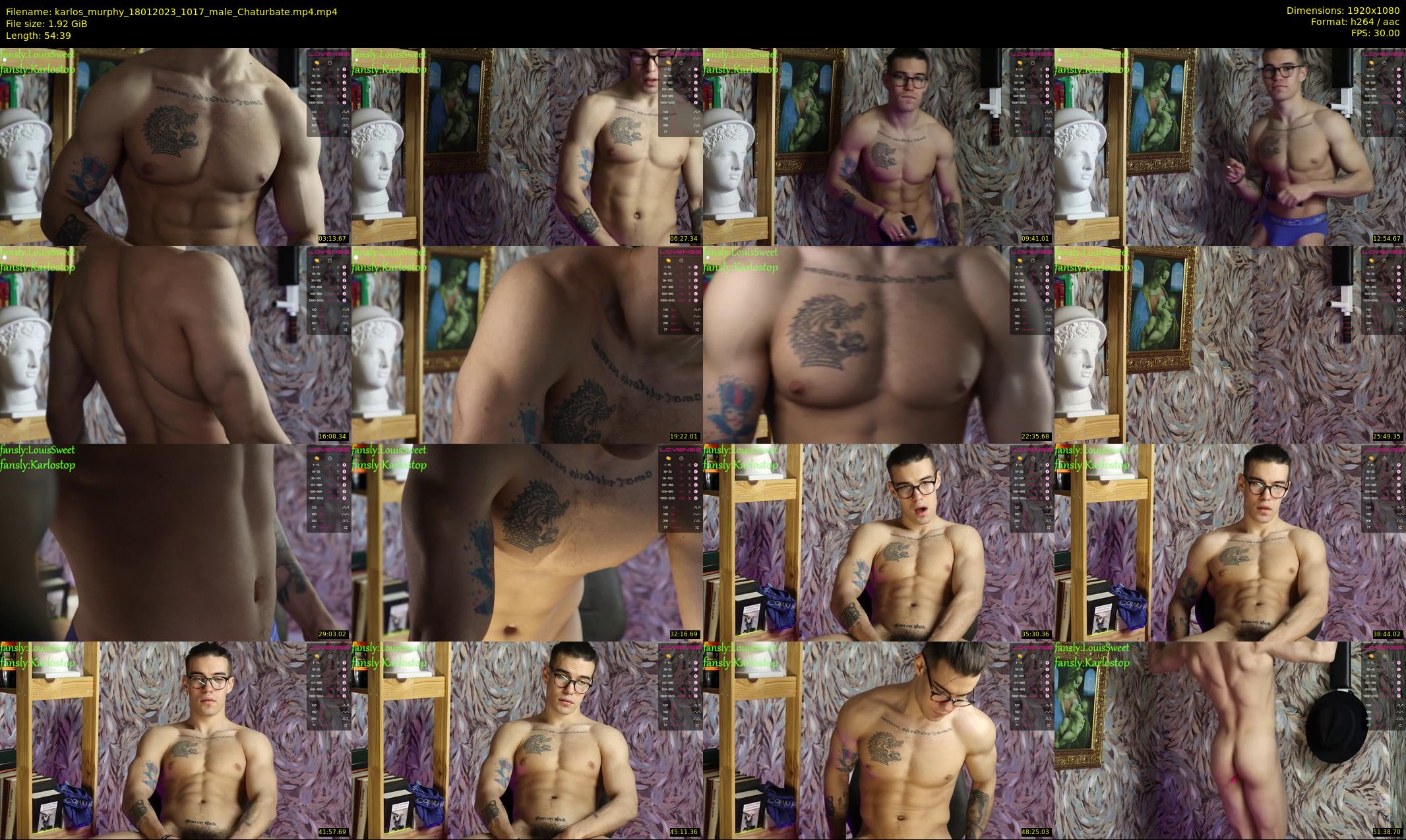 karlos_murphy — 55 minute Chaturbate male cam show recording, 1080p, Jan 18, 2023