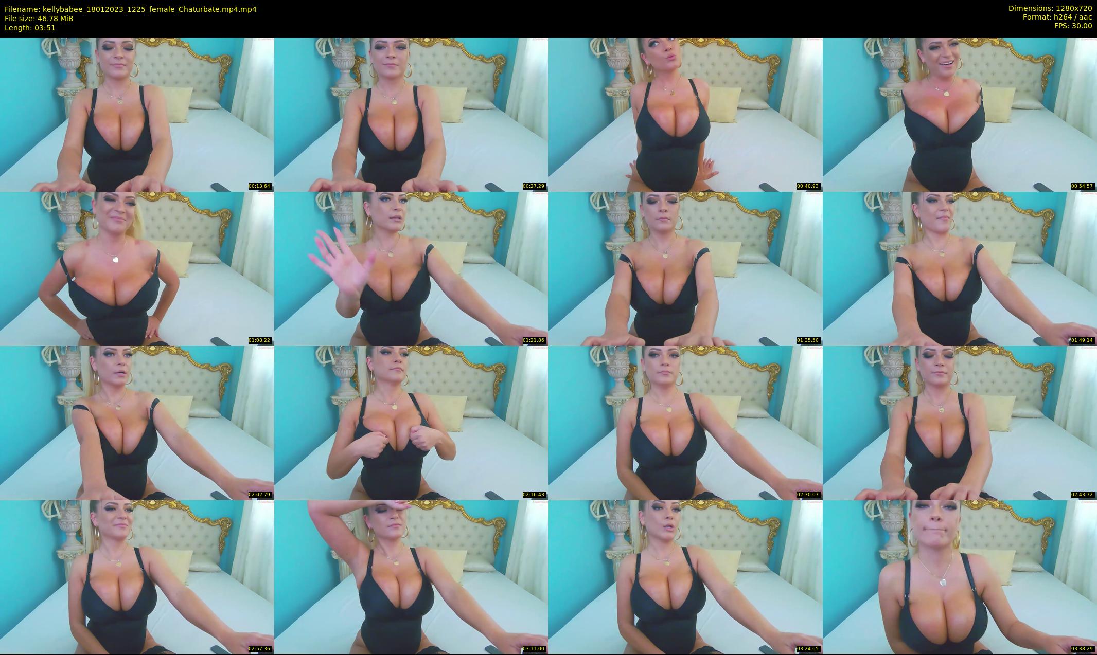 kellybabee — 4 minute Chaturbate female cam show recording, 720p, Jan 18, 2023