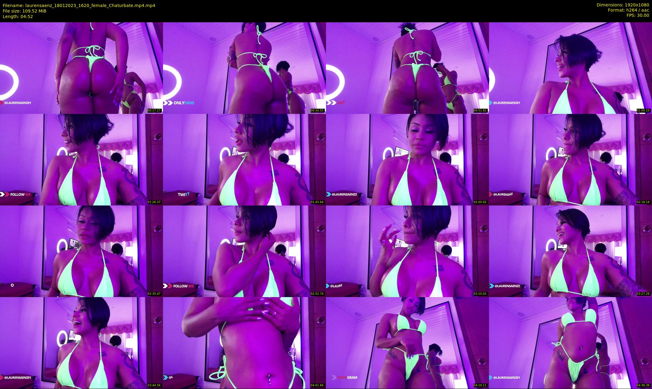 laurensaenz — 5 minute Chaturbate female cam show recording, 1080p, Jan 18, 2023