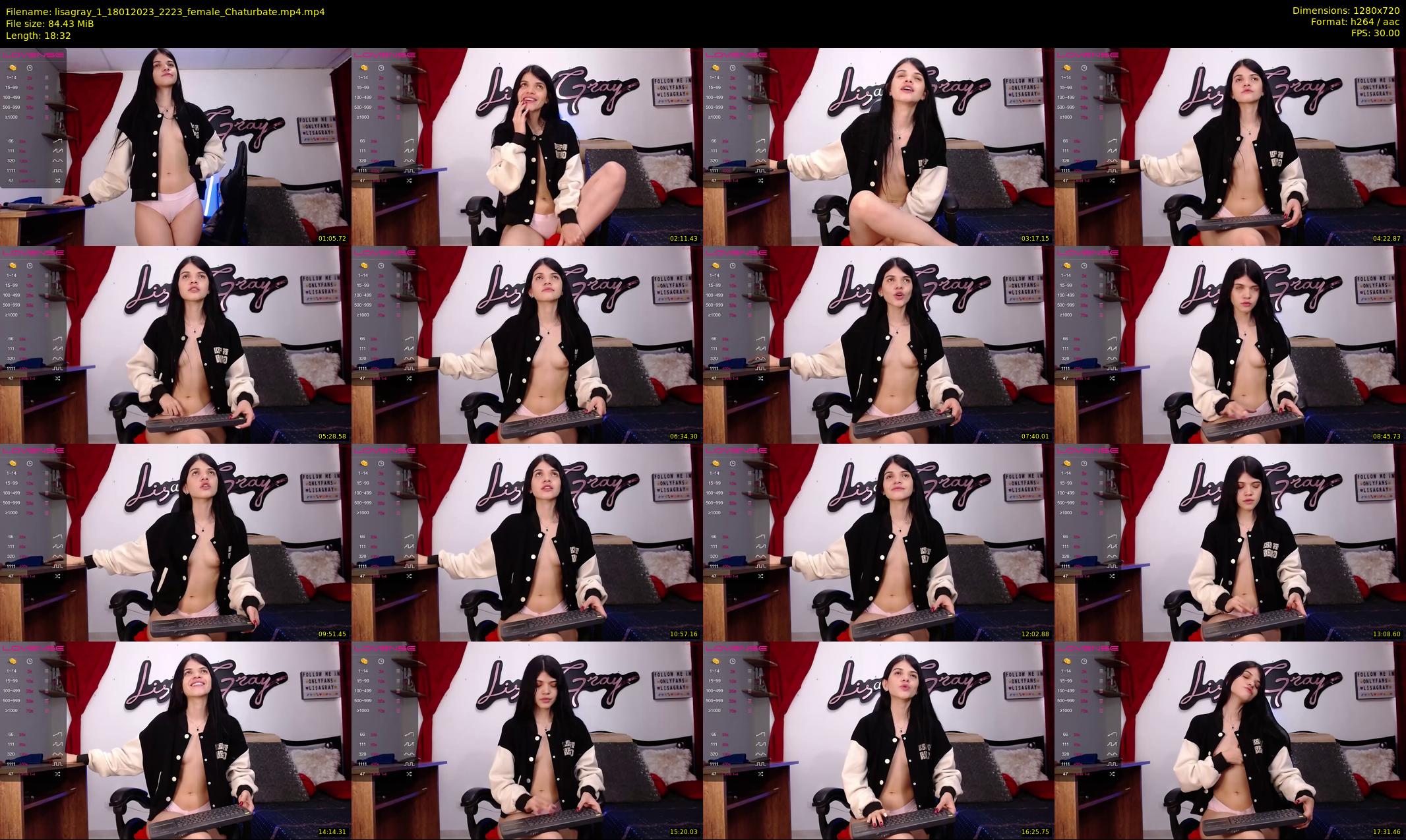 lisagray_1 — 19 minute Chaturbate female cam show recording, 720p, Jan 18, 2023