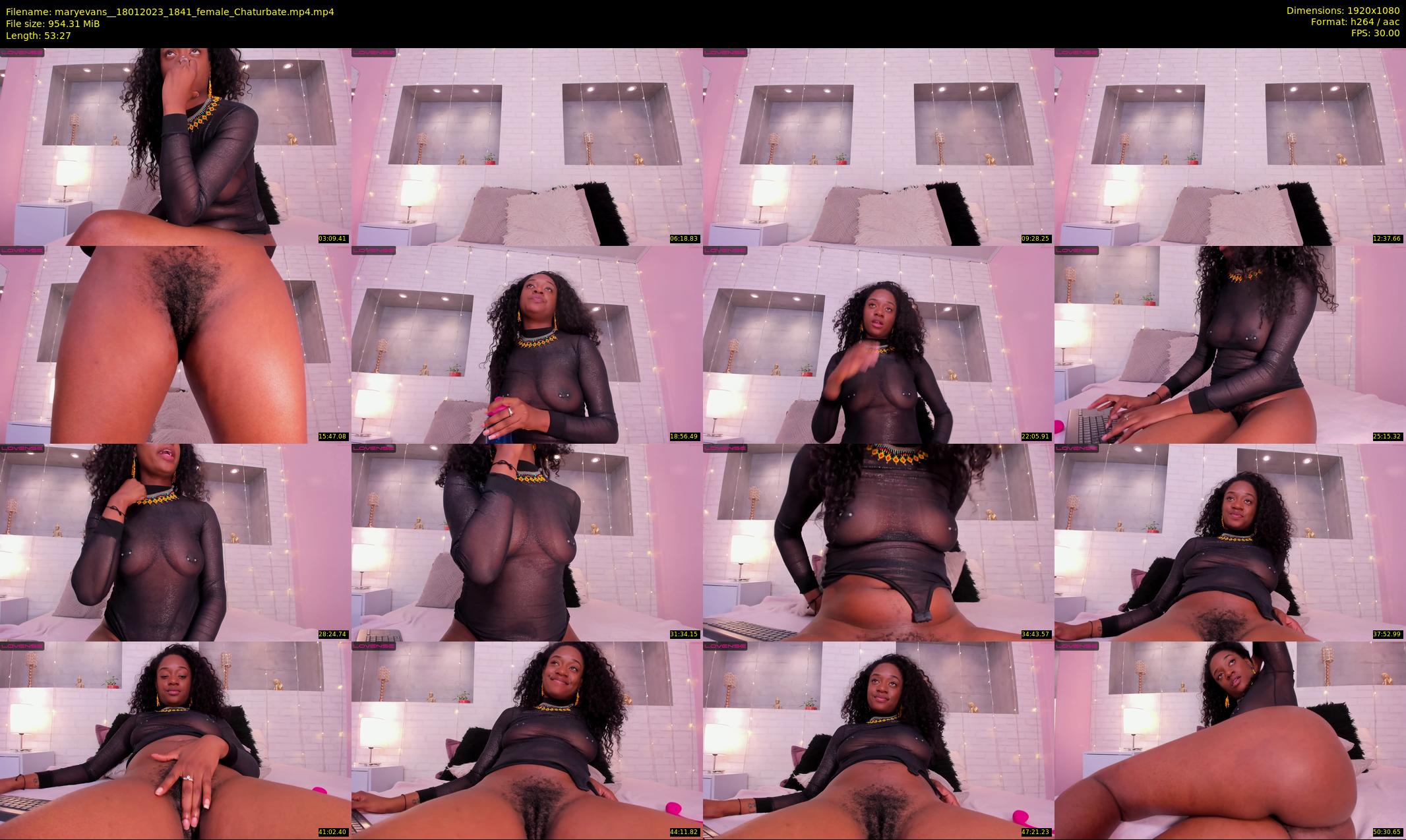 maryevans_ — 54 minute Chaturbate female cam show recording, 1080p, Jan 18, 2023