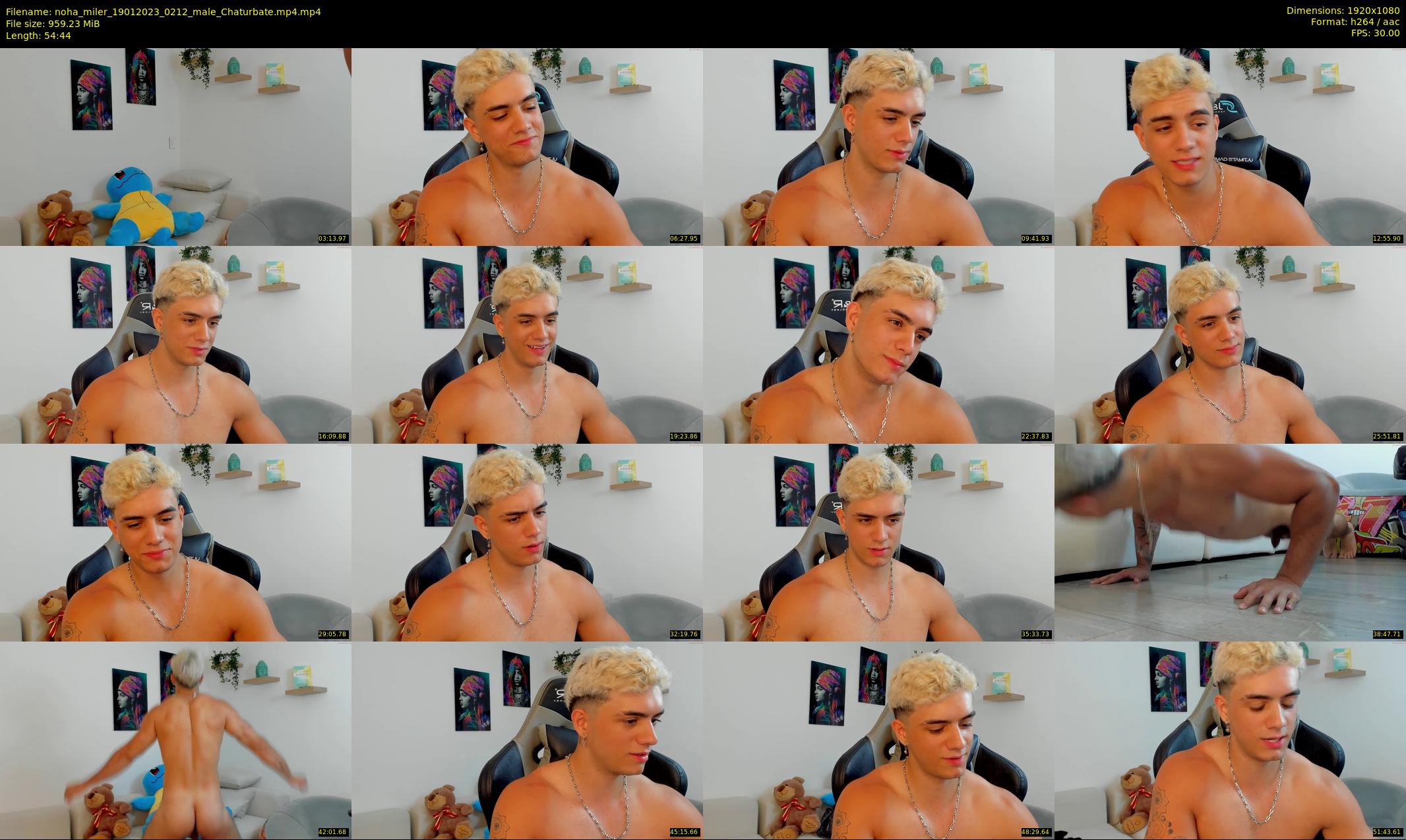 noha_miler — 55 minute Chaturbate male cam show recording, 1080p, Jan 19, 2023