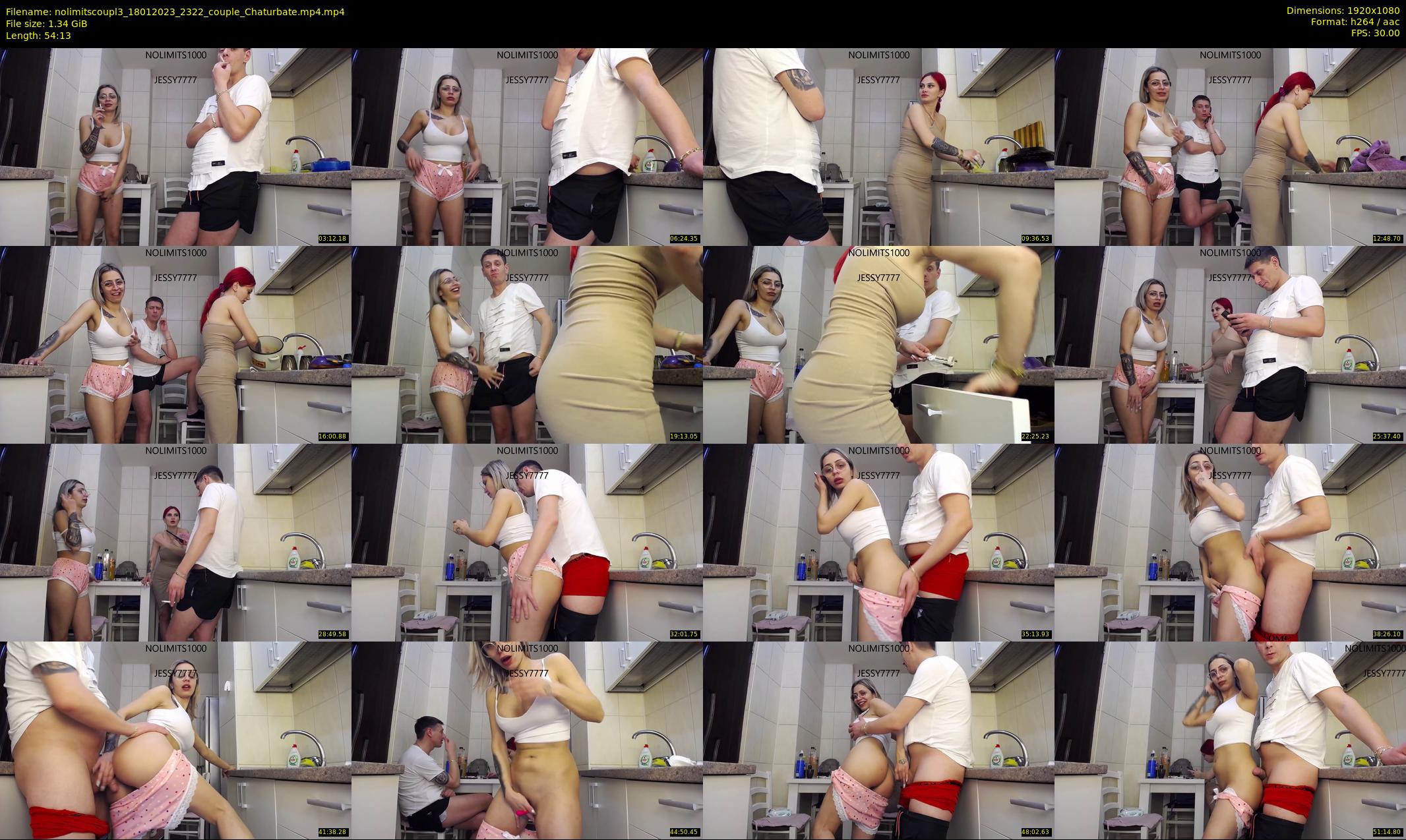 nolimitscoupl3 — 55 minute Chaturbate couple cam show recording, 1080p, Jan 18, 2023