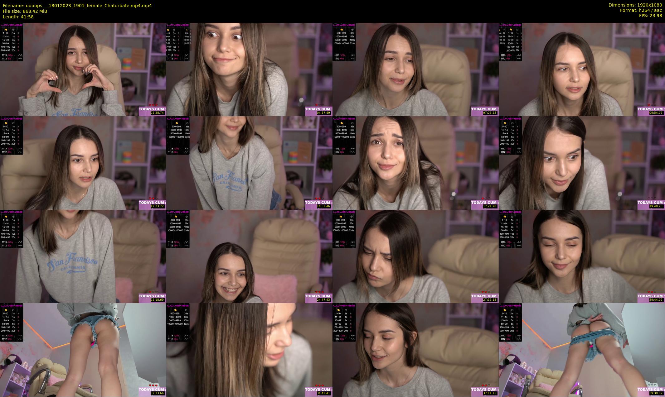 oooops__ — 42 minute Chaturbate female cam show recording, 1080p, Jan 18, 2023