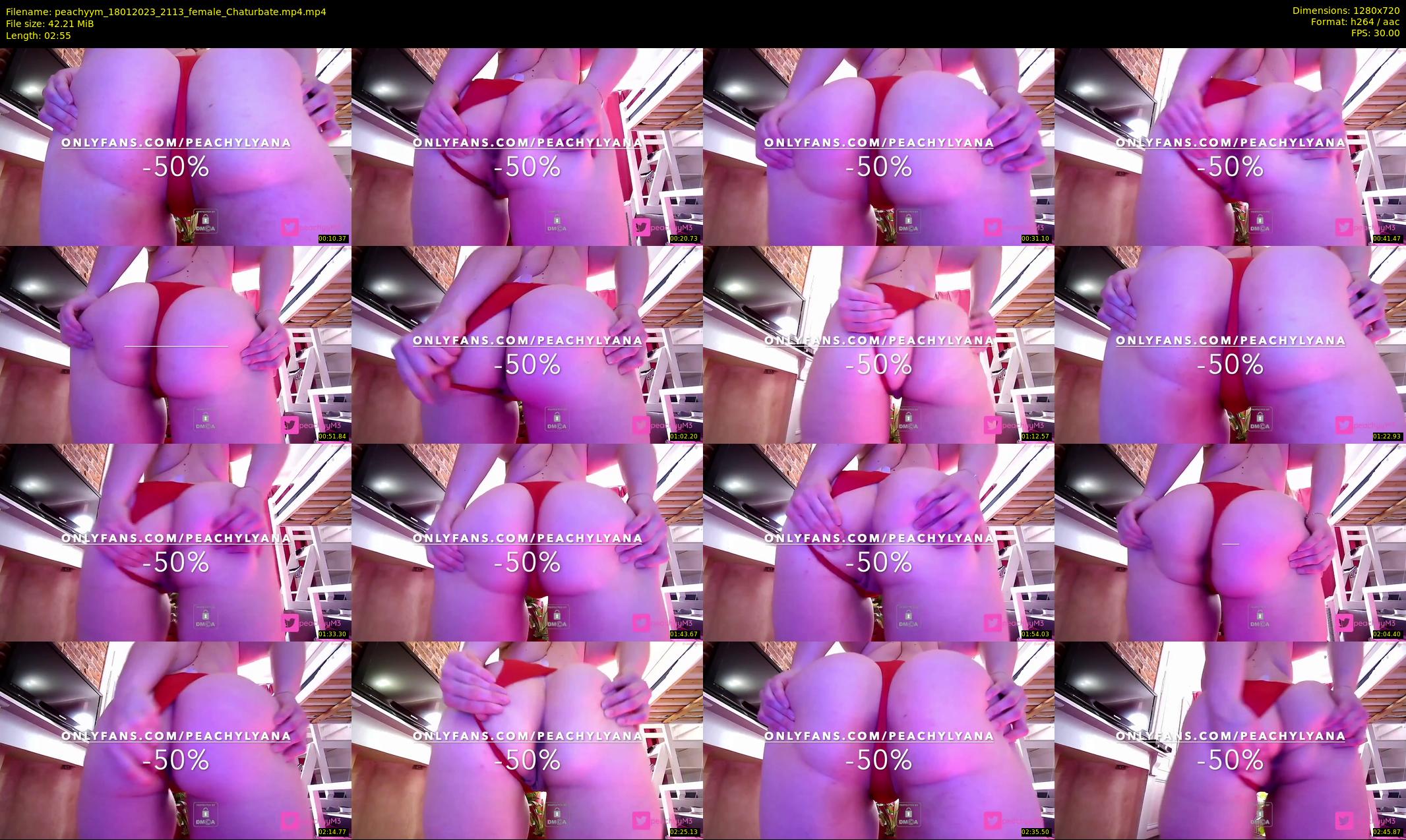 peachyym — 3 minute Chaturbate female cam show recording, 720p, Jan 18, 2023