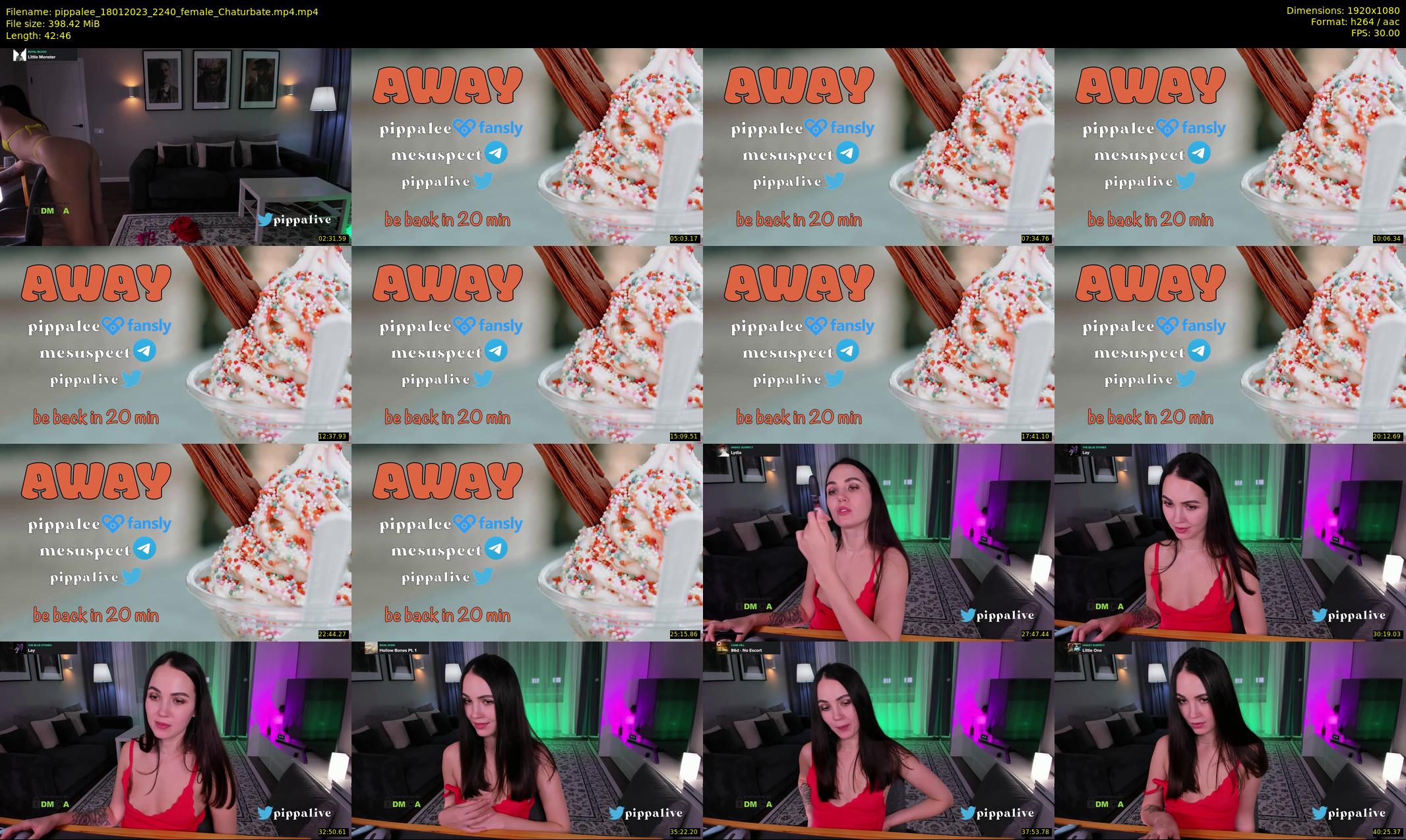 pippalee — 43 minute Chaturbate female cam show recording, 1080p, Jan 18, 2023