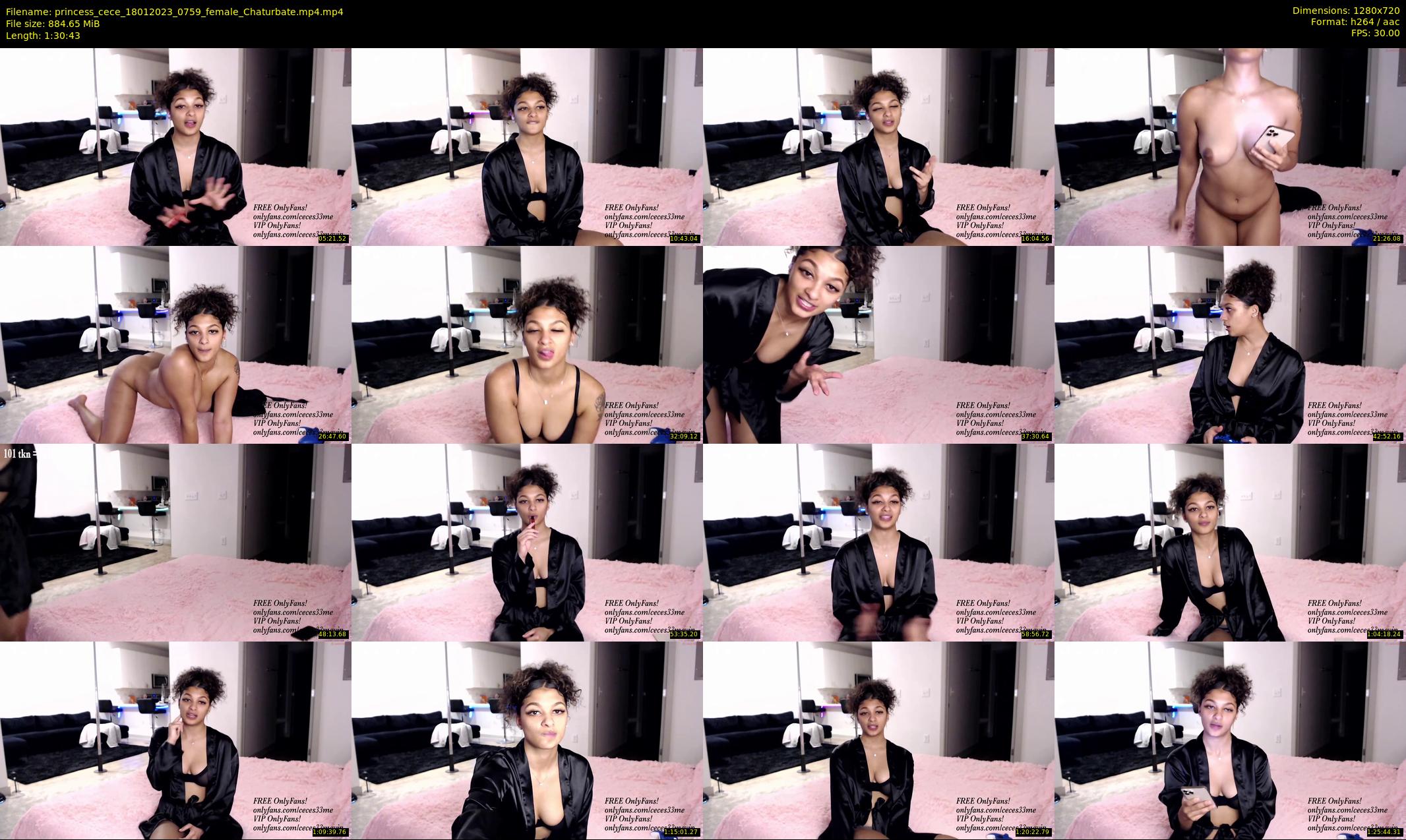 princess_cece — 91 minute Chaturbate female cam show recording, 720p, Jan 18, 2023