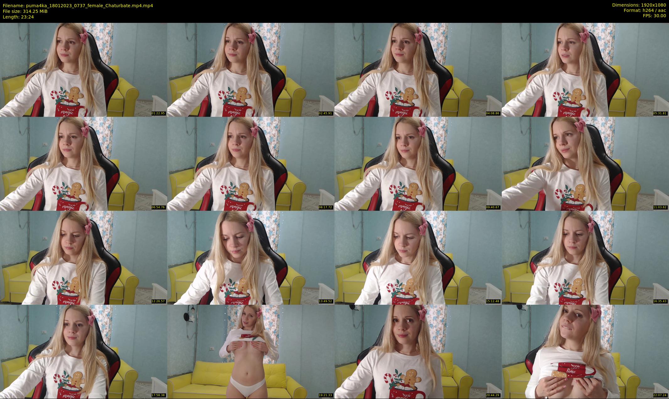puma4ka — 24 minute Chaturbate female cam show recording, 1080p, Jan 18, 2023