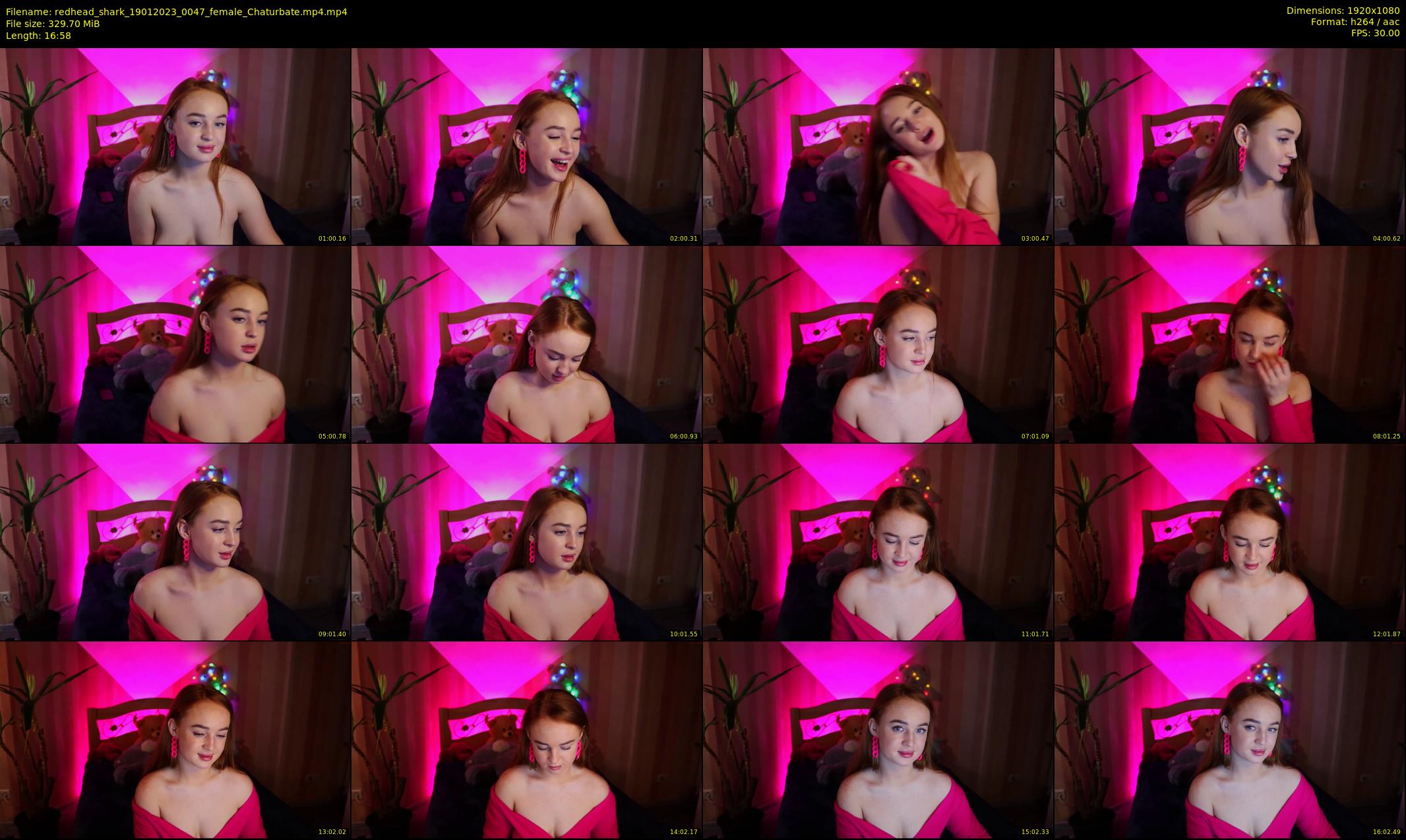 redhead_shark — 17 minute Chaturbate female cam show recording, 1080p, Jan 19, 2023