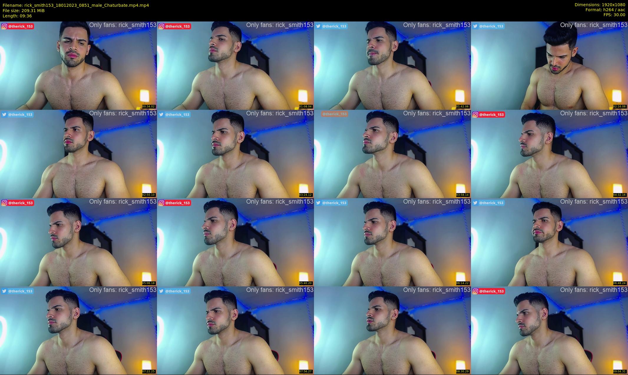 rick_smith153 — 10 minute Chaturbate male cam show recording, 1080p, Jan 18, 2023