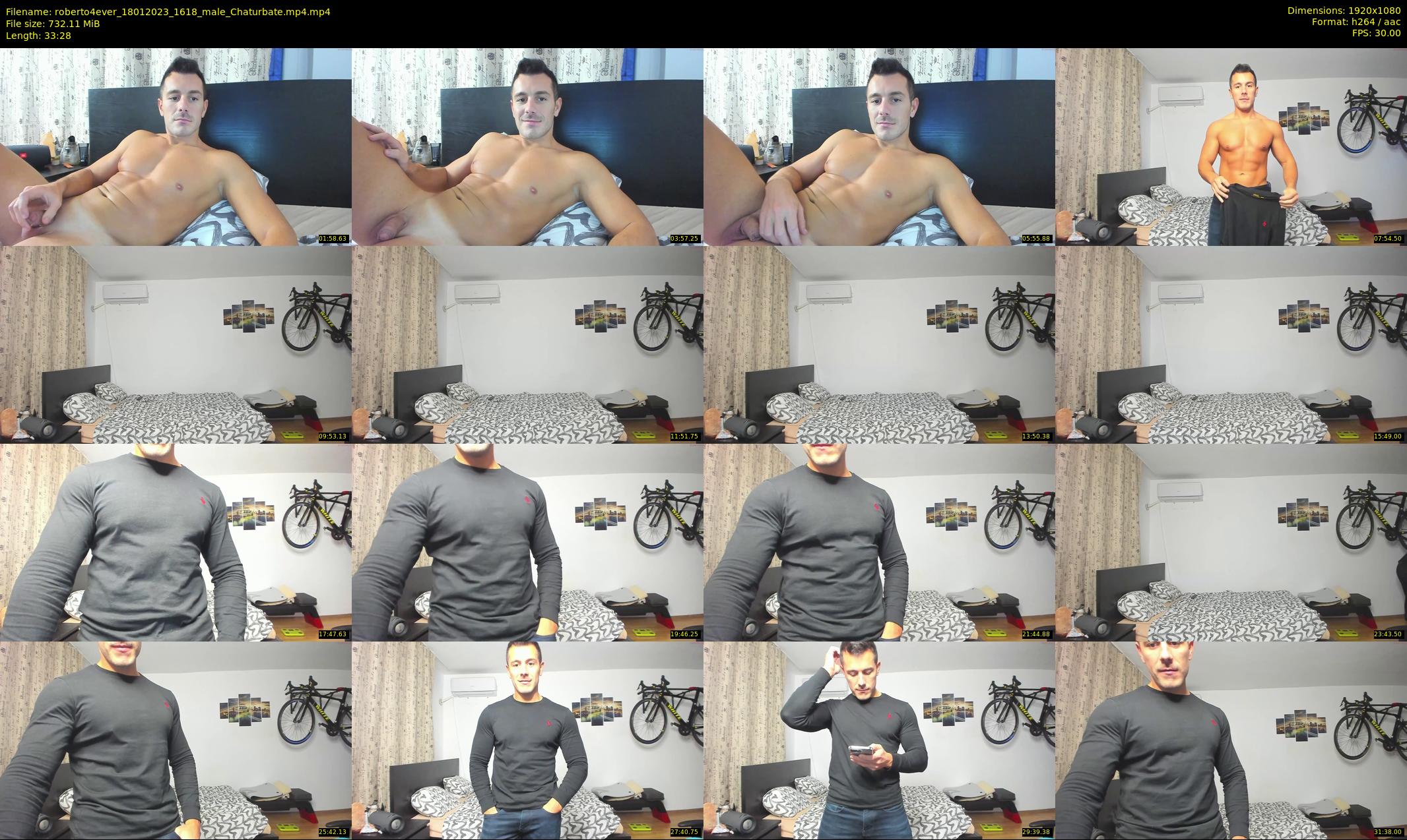 roberto4ever — 34 minute Chaturbate male cam show recording, 1080p, Jan 18, 2023