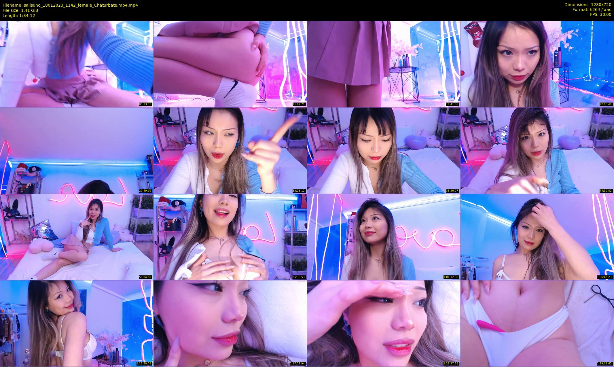 salisuno — 95 minute Chaturbate female cam show recording, 720p, Jan 18, 2023