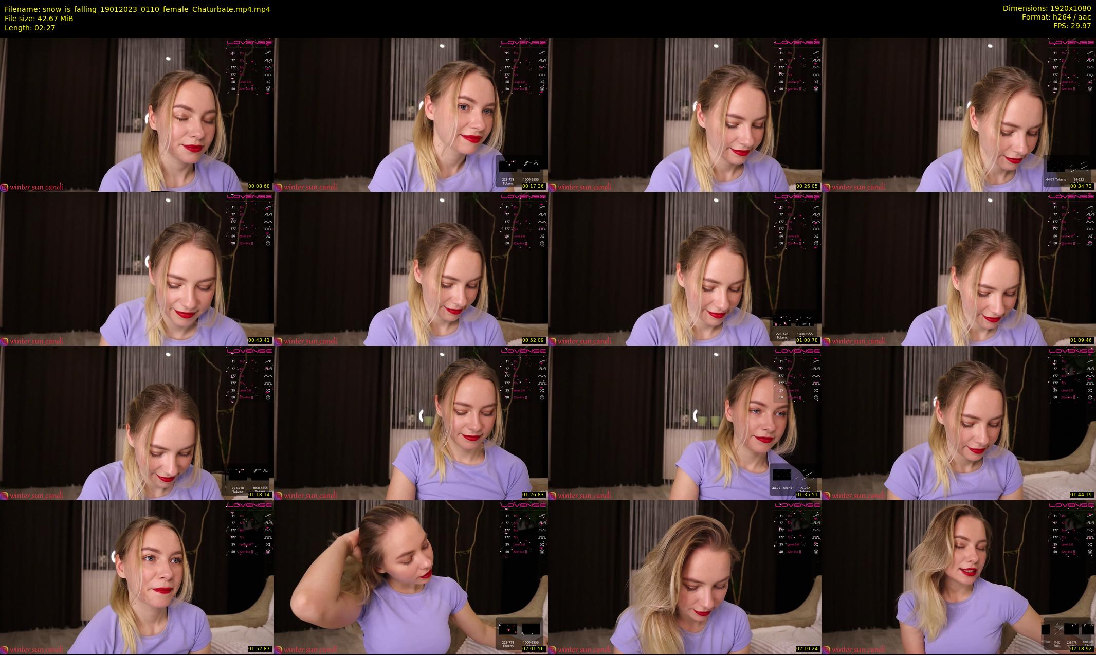 snow_is_falling — 3 minute Chaturbate female cam show recording, 1080p, Jan 19, 2023
