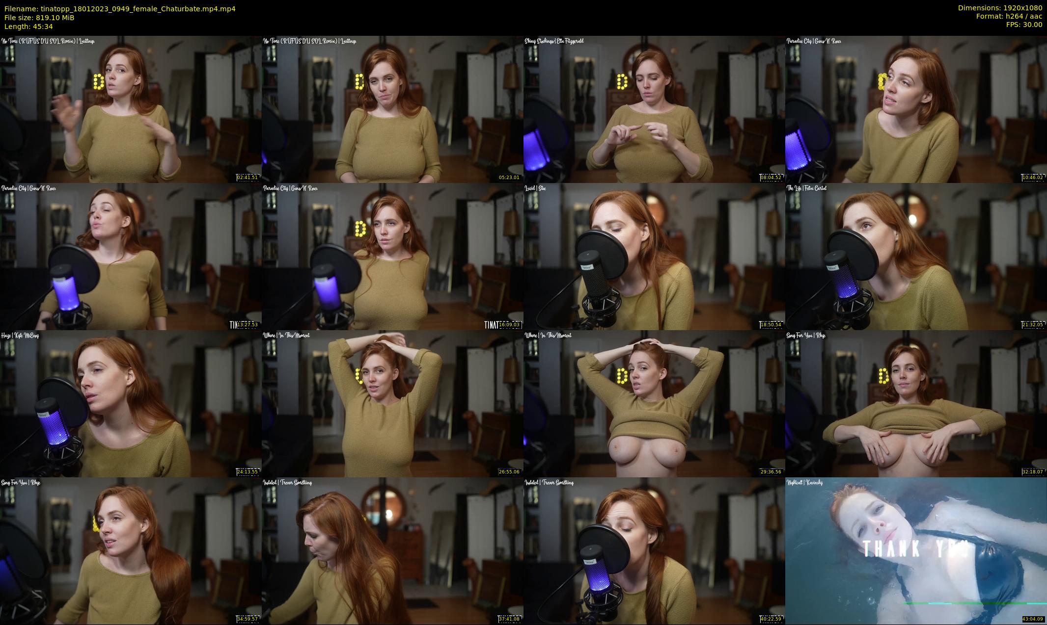 tinatopp — 46 minute Chaturbate female cam show recording, 1080p, Jan 18, 2023